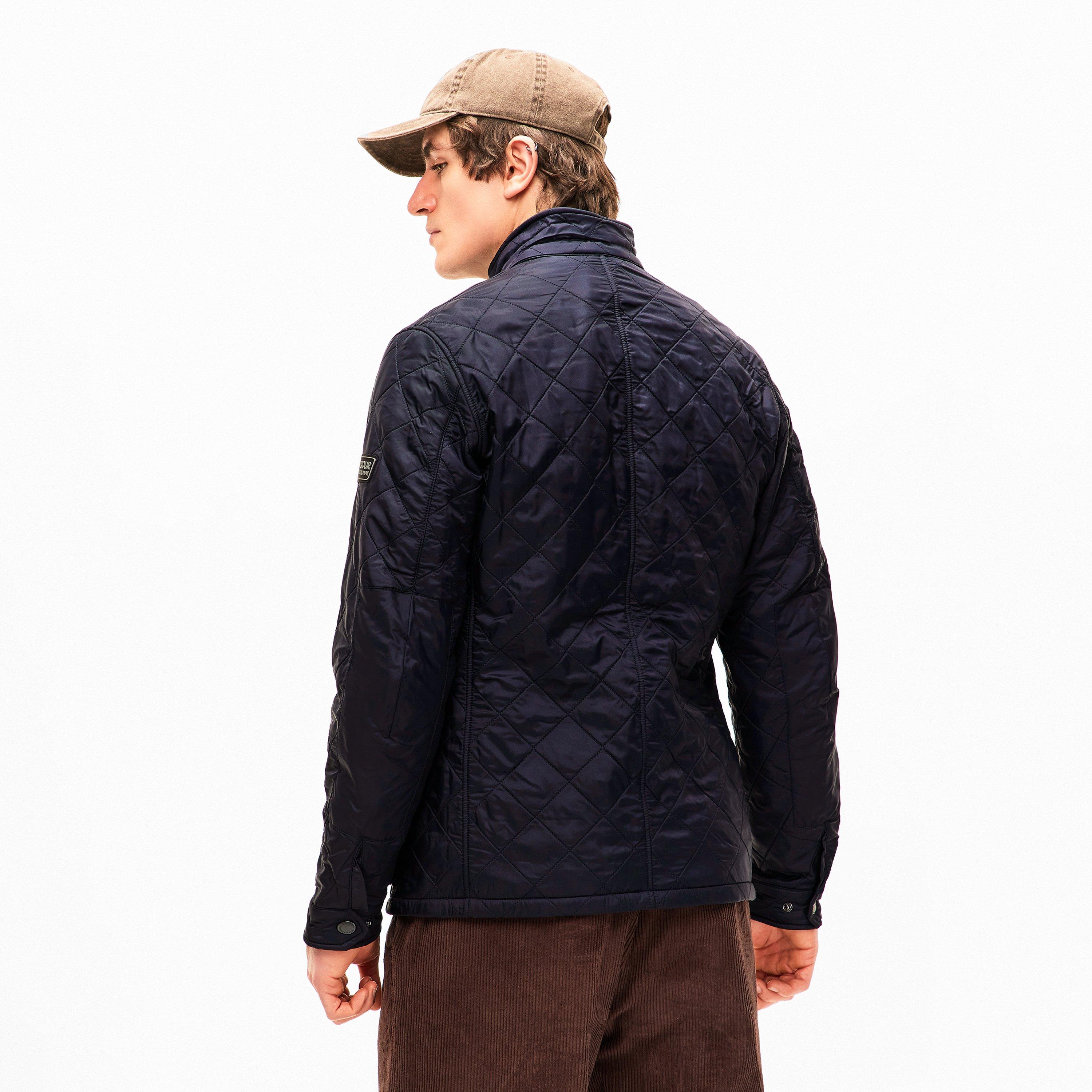 Navy NY91 - Barbour International - Mens Ariel Polarquilt Jacket - 4