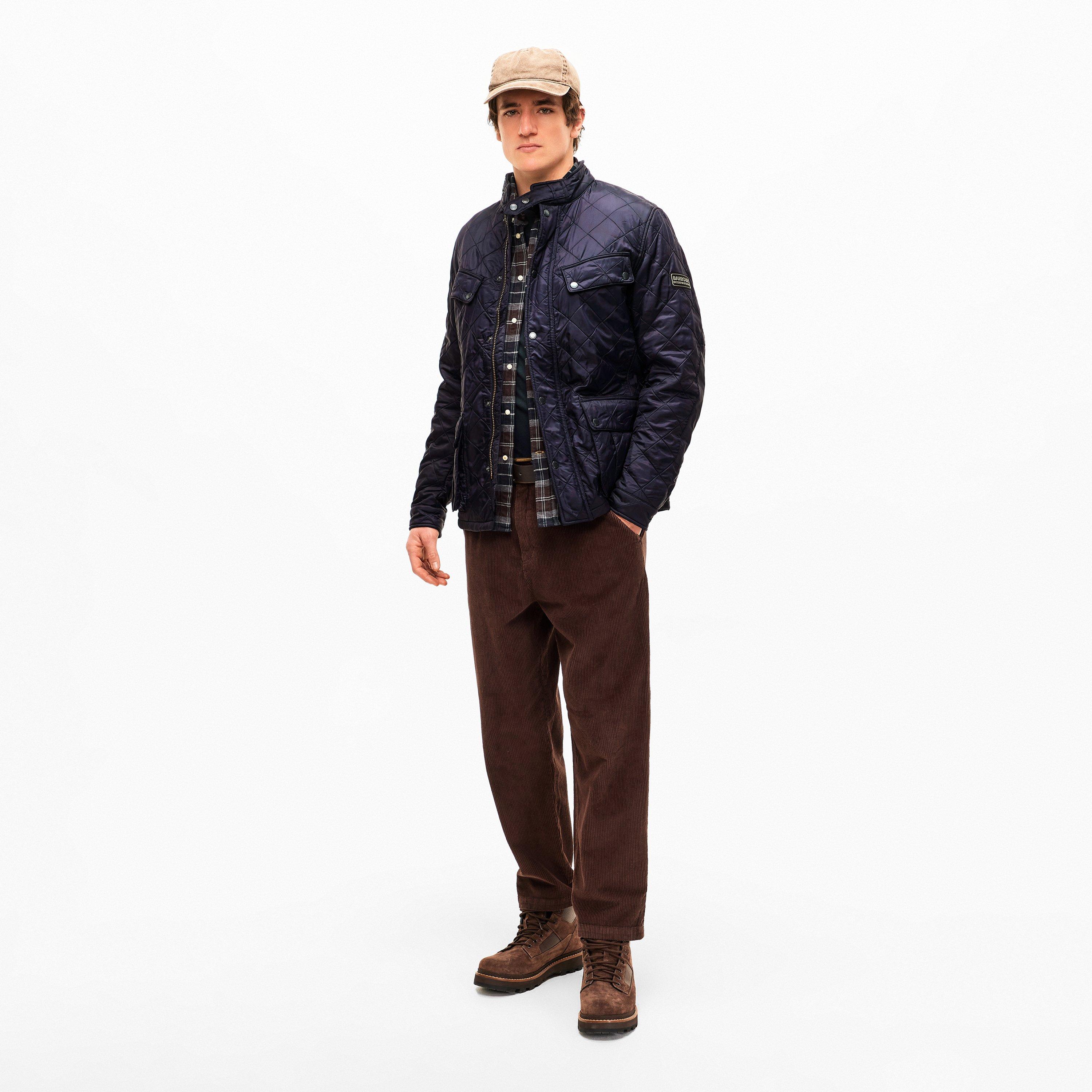 Navy NY91 - Barbour International - Mens Ariel Polarquilt Jacket - 5