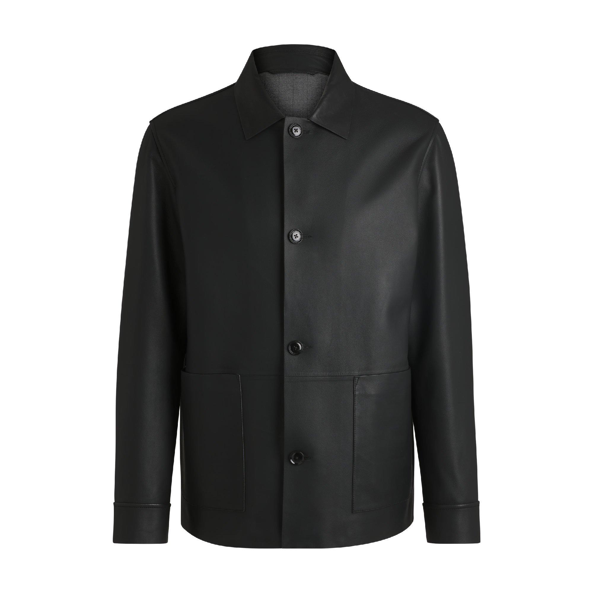 Black - Boss - Men's C Markin Leather Jacket - 1