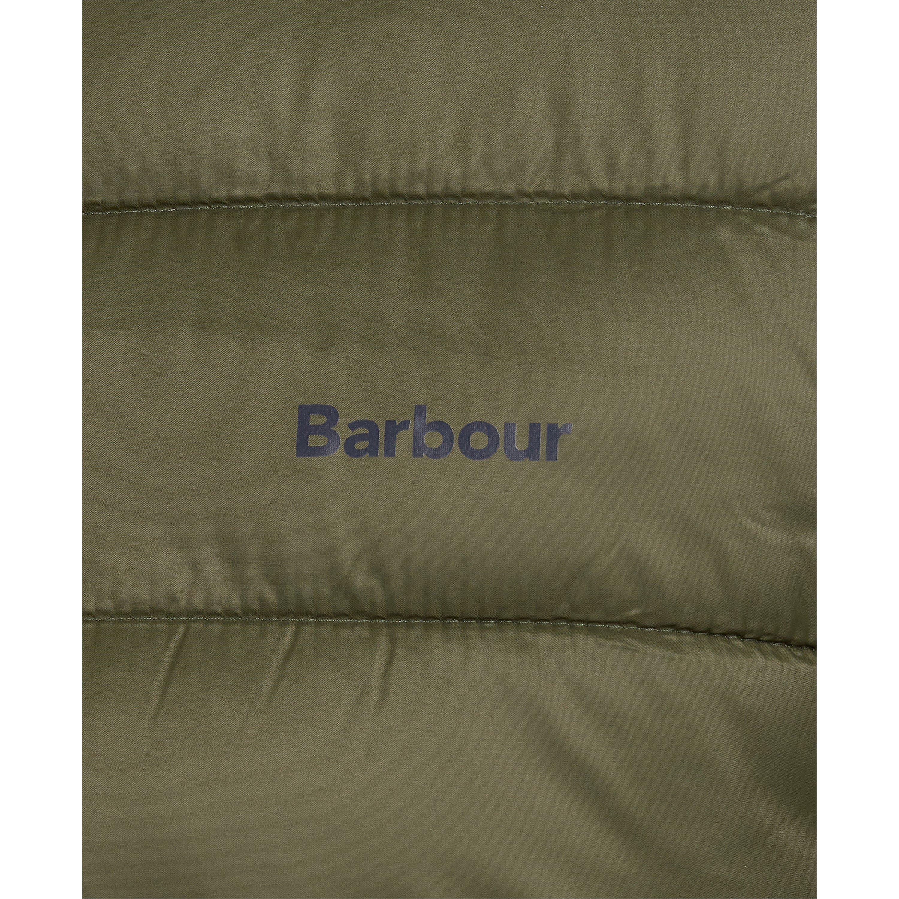 Olive - Barbour - Men's Penton Water Resistant Quilted Oversized Fit Short Puffer Jacket - 6