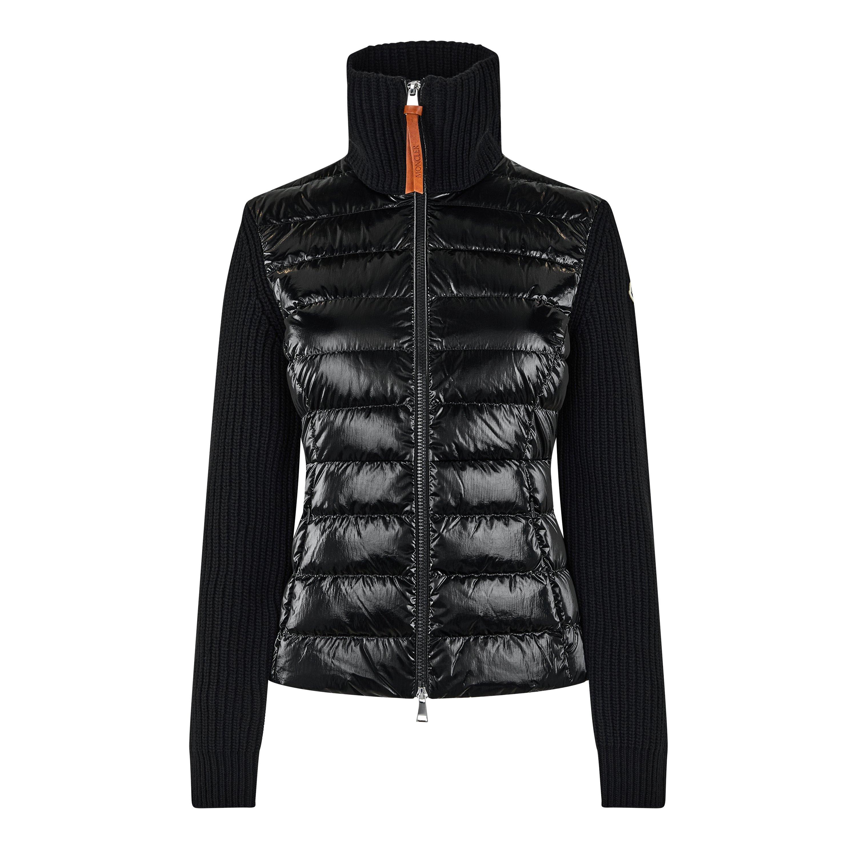 Moncler Women's Padded Wool Water Resistant Long Sleeve Slim Fit