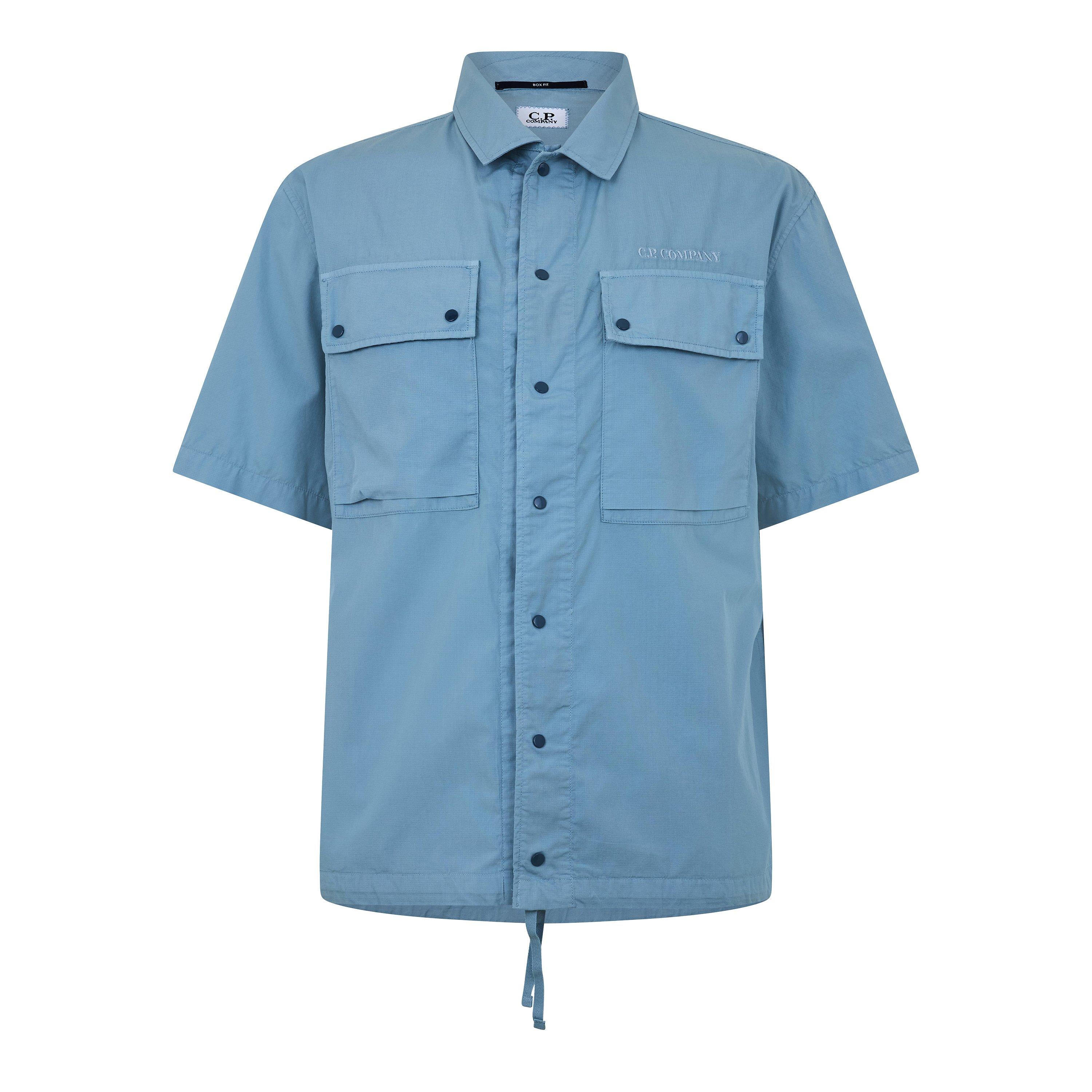 Cp Company Men's Overshirt - Silver Blue 809 - XL (52)