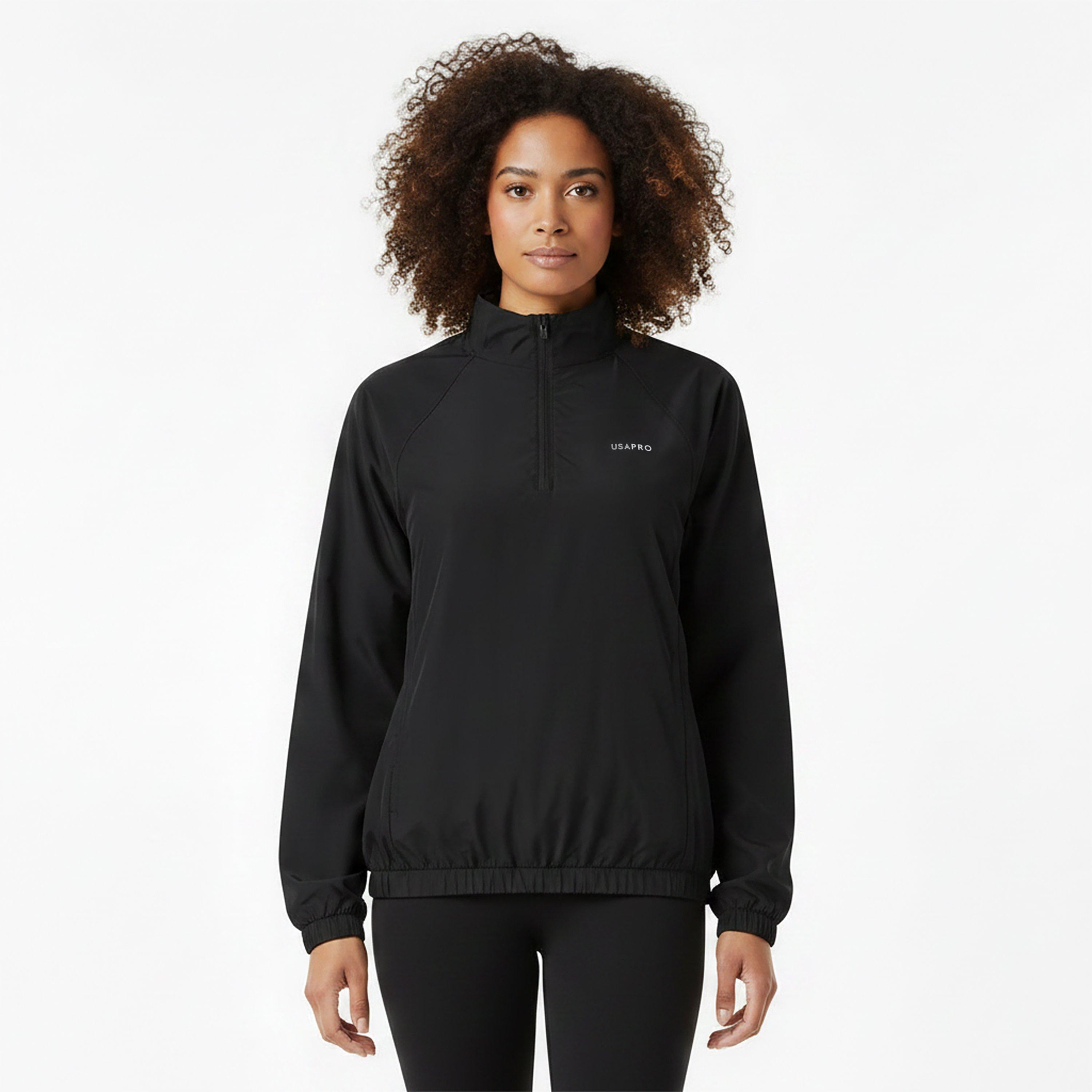 Black - USA Pro - Womens Performance Tracksuit Top - 3