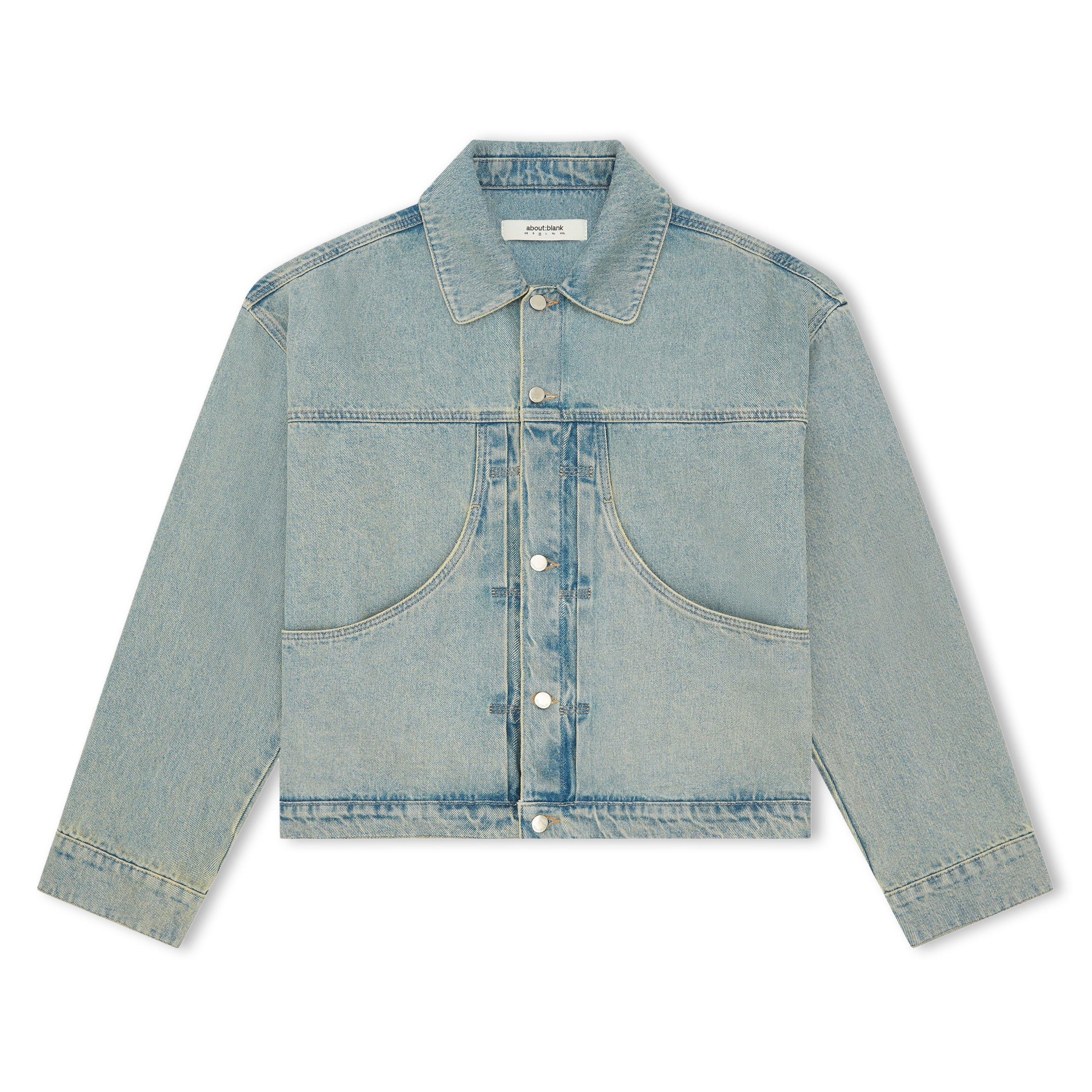 About:blank Men's Blue Denim Jacket (Murky Wash - M) - Size M - Image 2