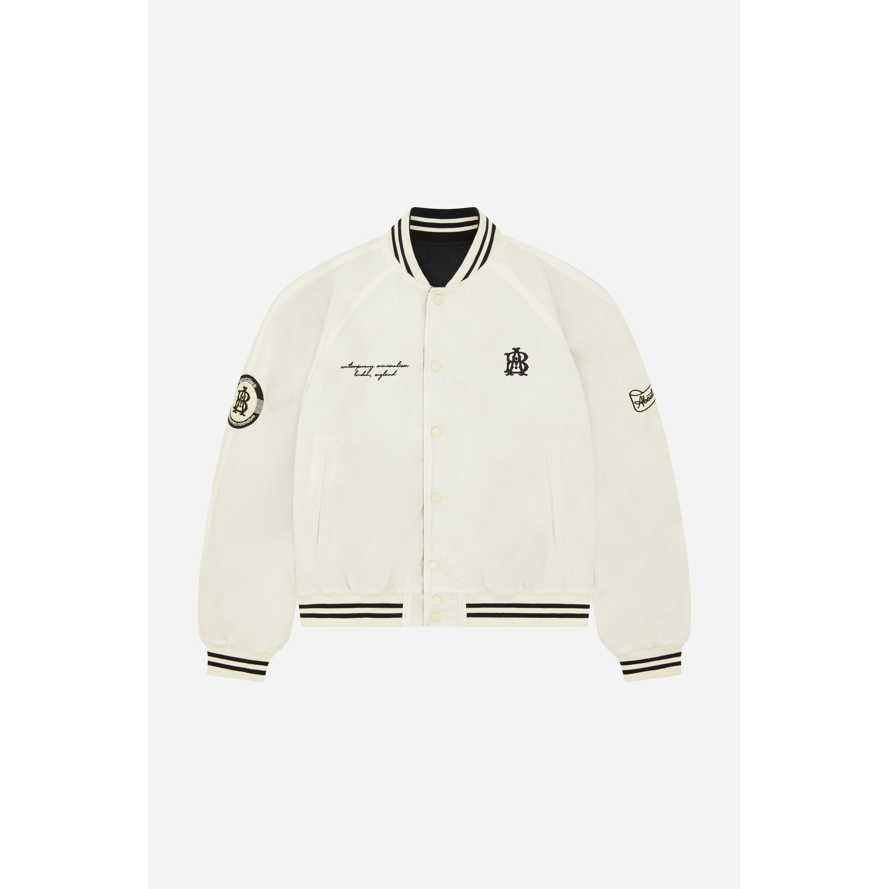 Black/Ecru - about:blank - Men's Bomber Jacket - 4