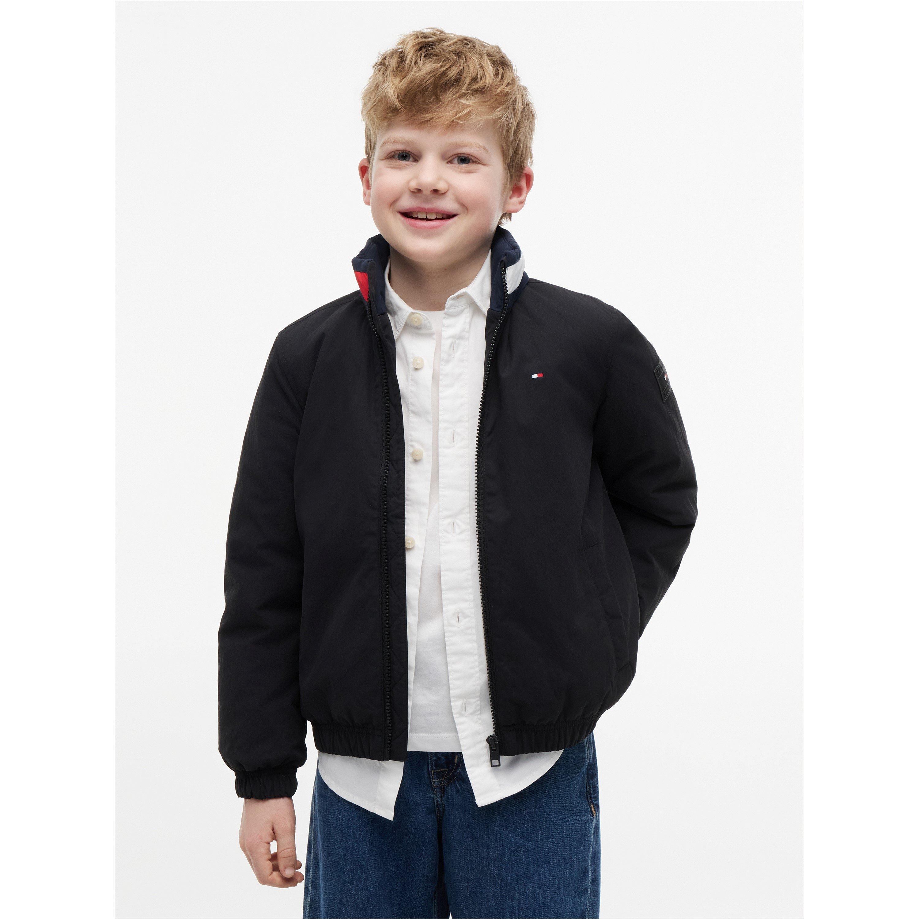 Black BDS - Tommy Hilfiger - Kids' Windbreaker - 2
