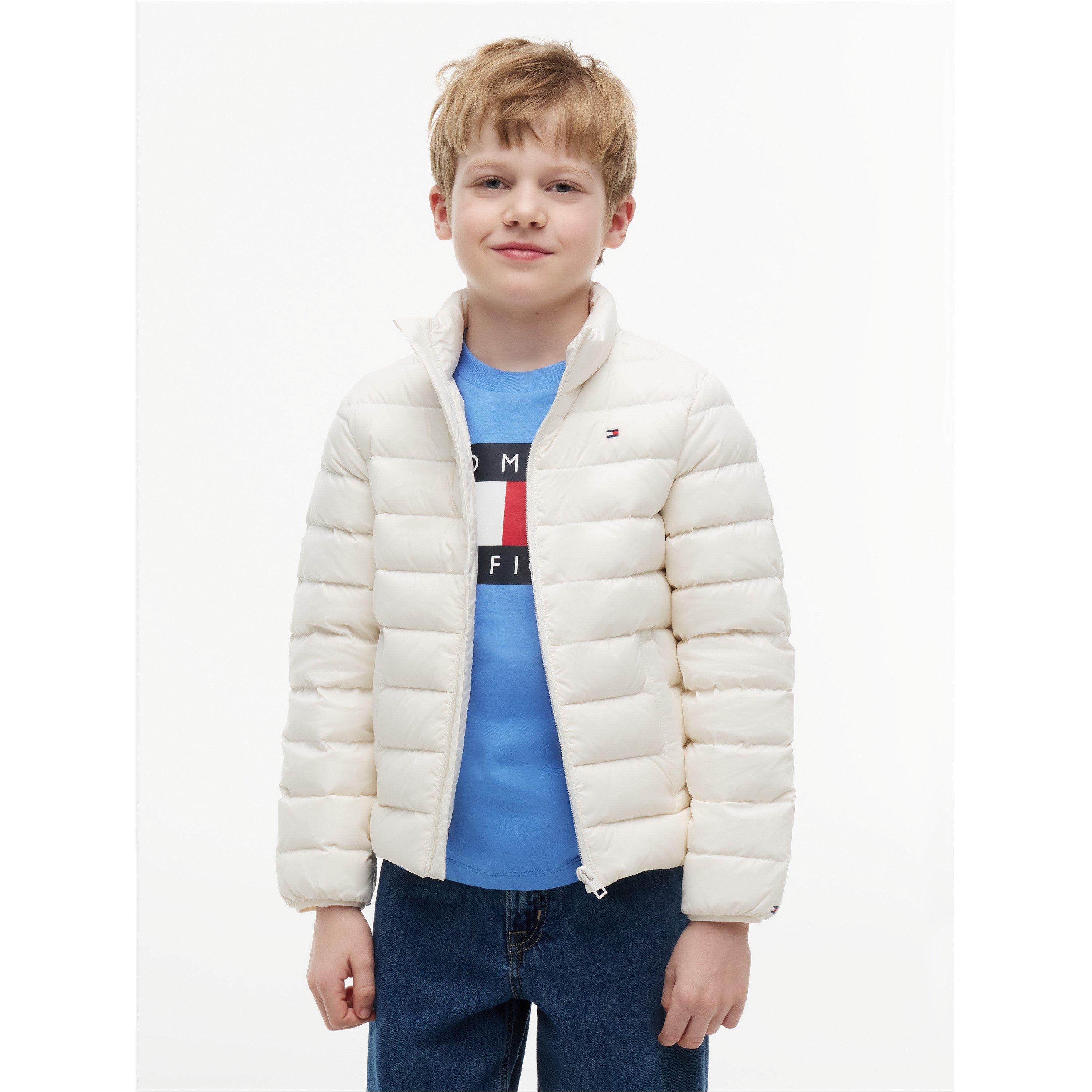 White YBH - Tommy Hilfiger - Kids' Short Puffer Jacket - 3