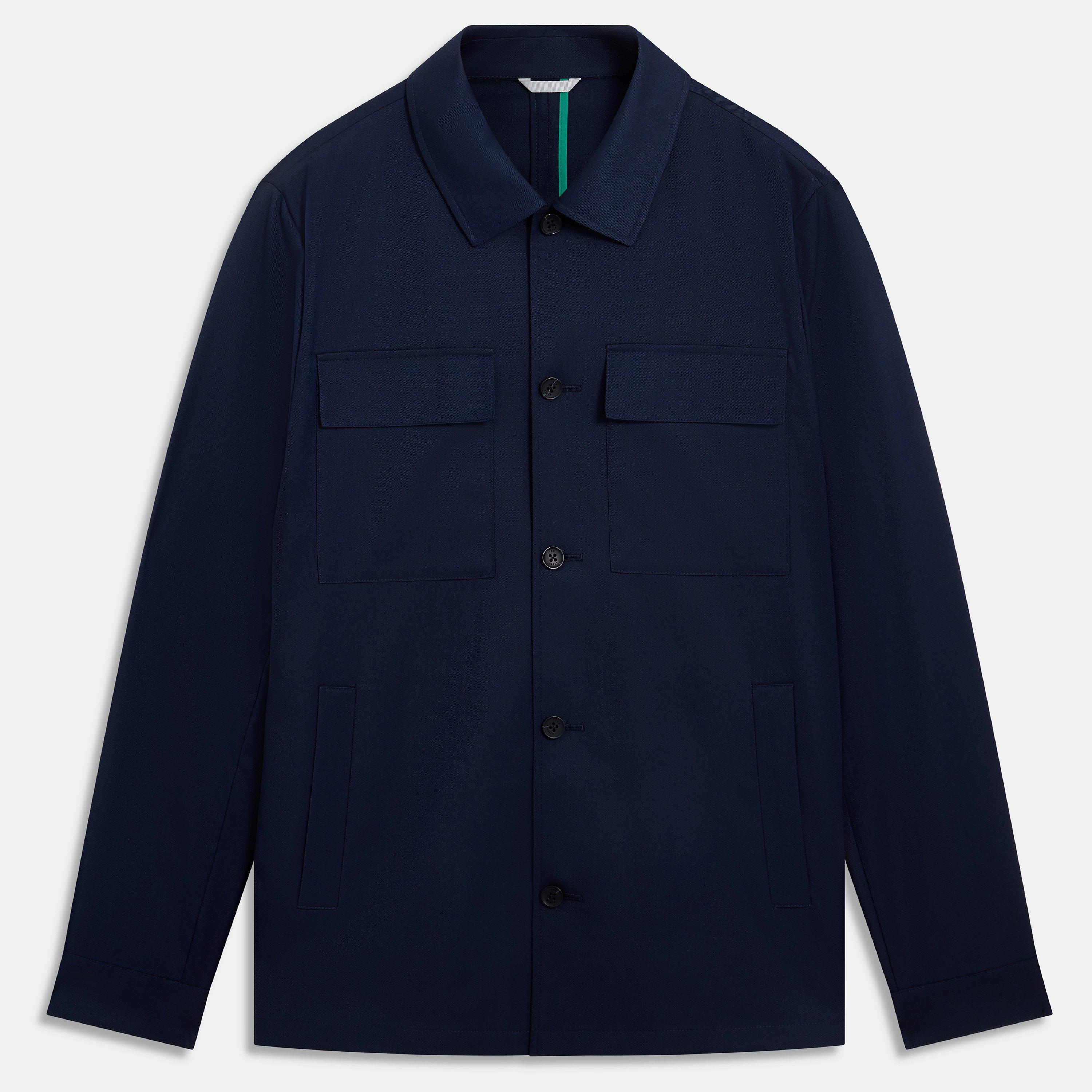 Navy - Ted Baker - Ted Baker Slim Fit Overshirt - 1