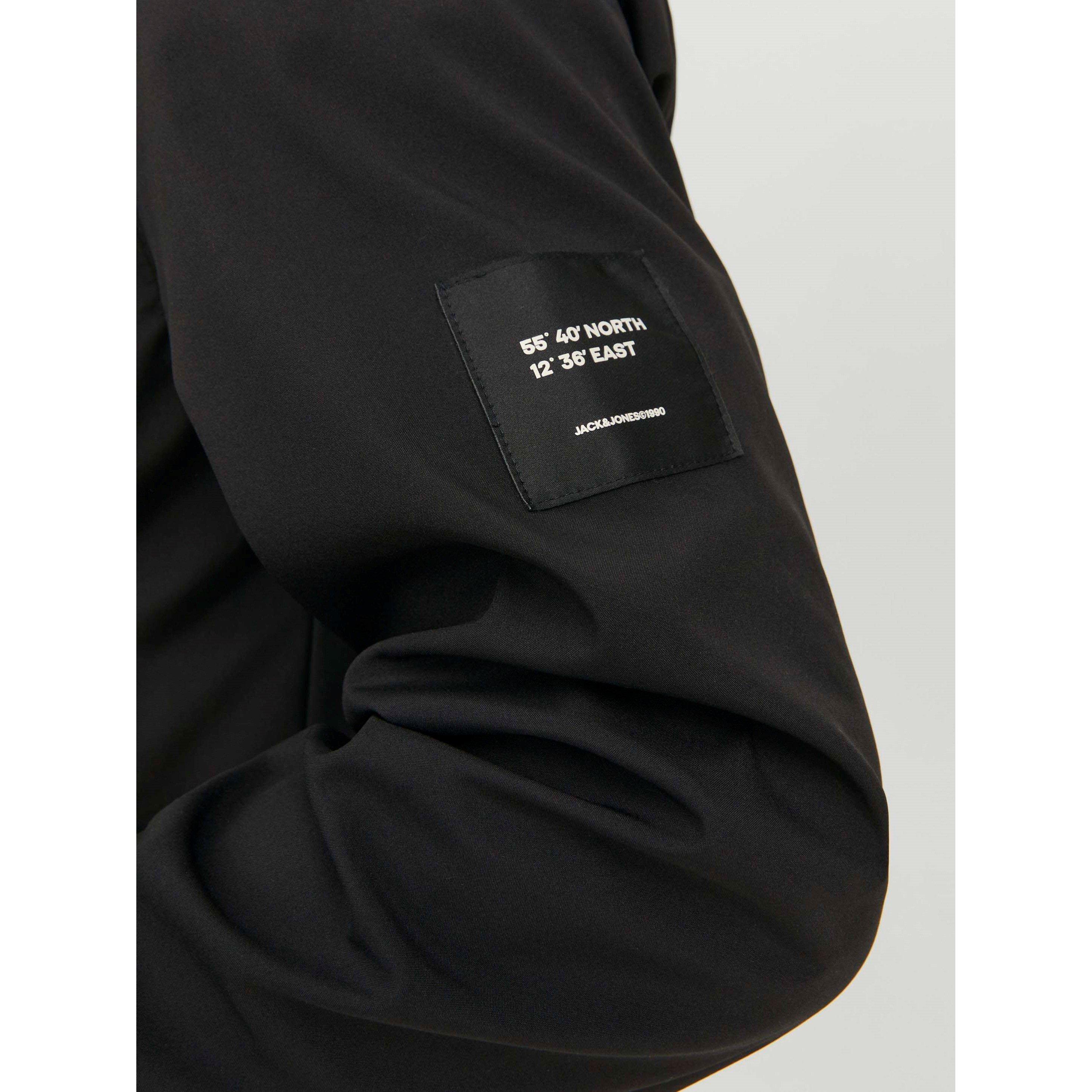 Black - Jack and Jones - Softshell Zip Hooded Jacket Mens - 5