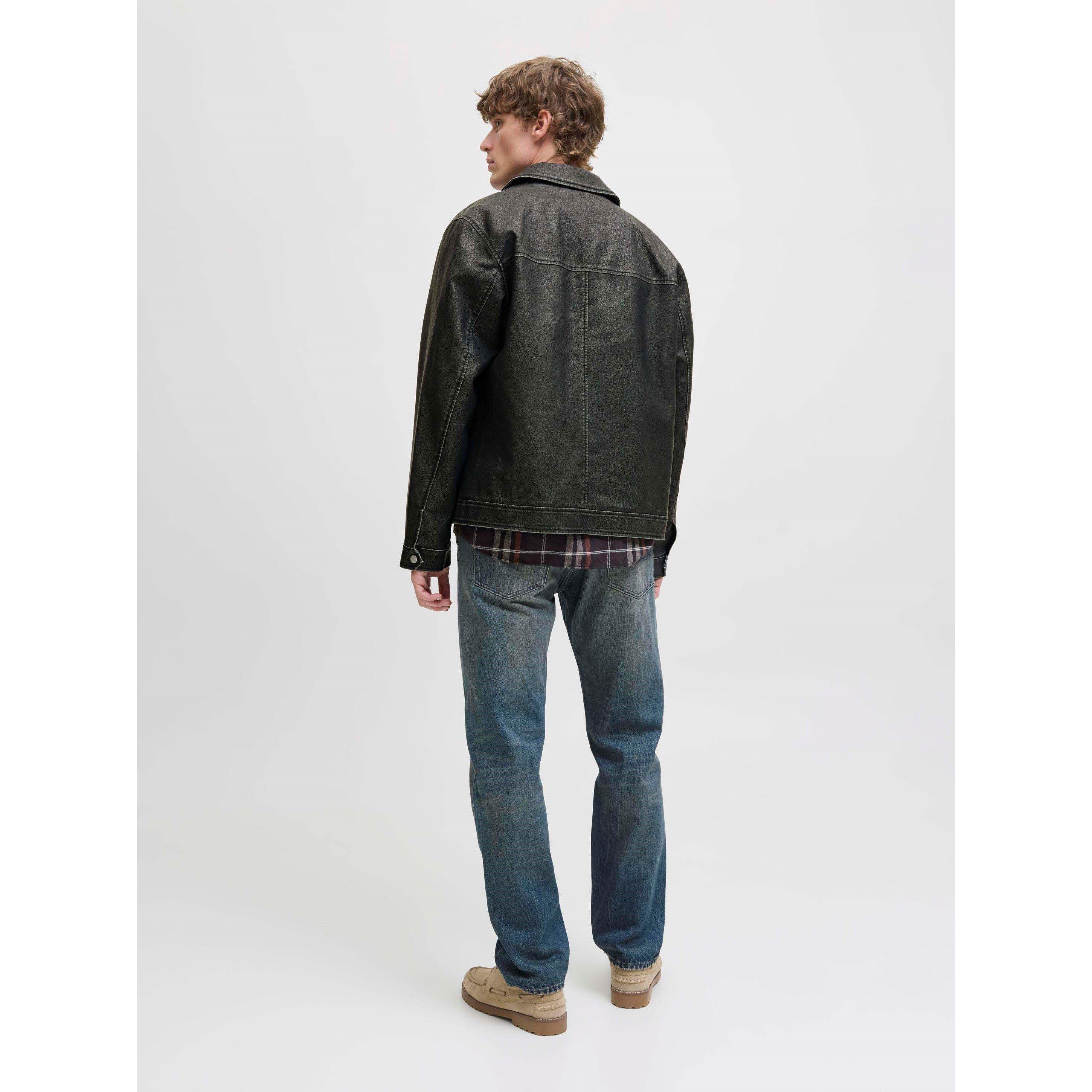 Black - Jack and Jones - Casablanca PU Jacket Mens - 3