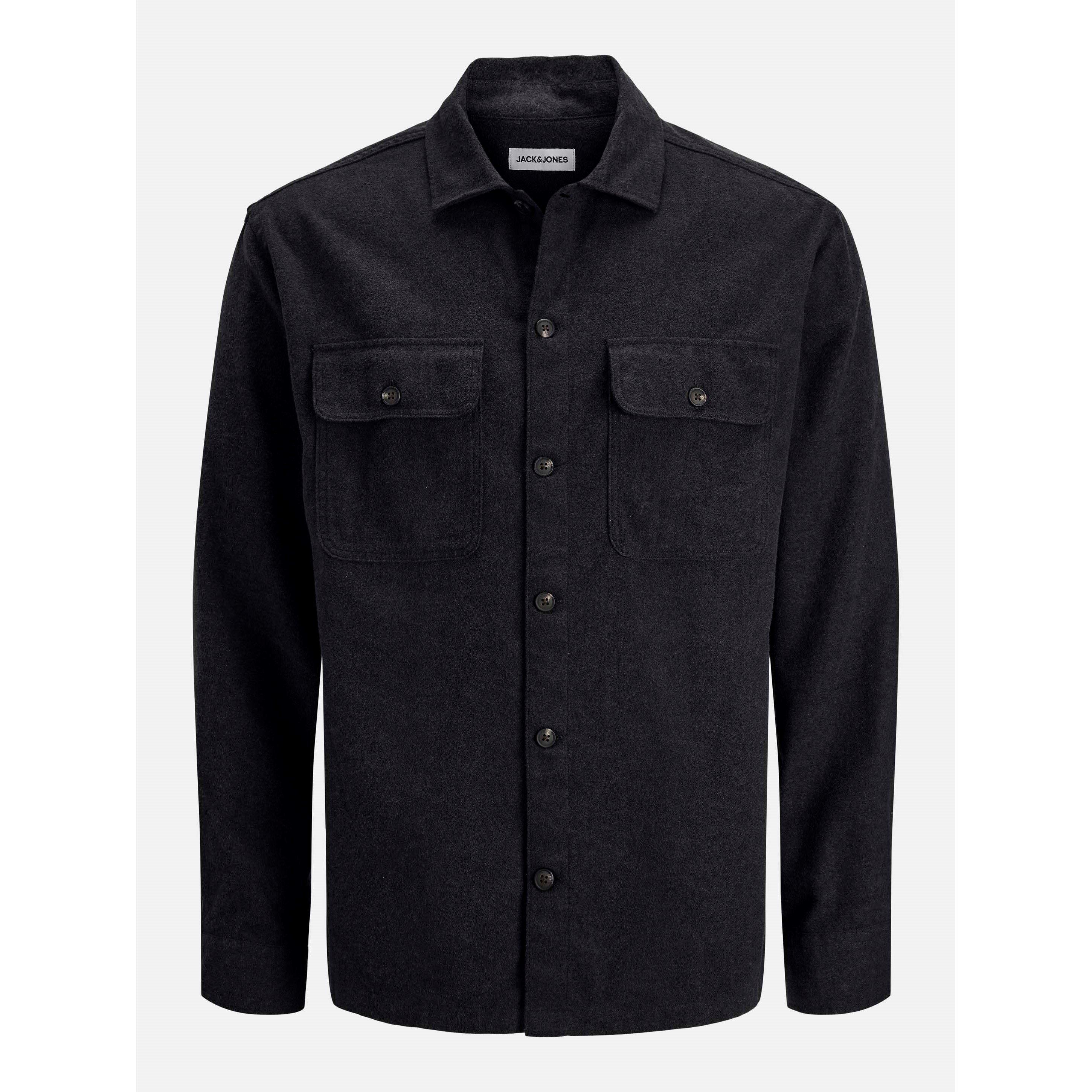 Black - Jack and Jones - Charge Overshirt Mens - 1