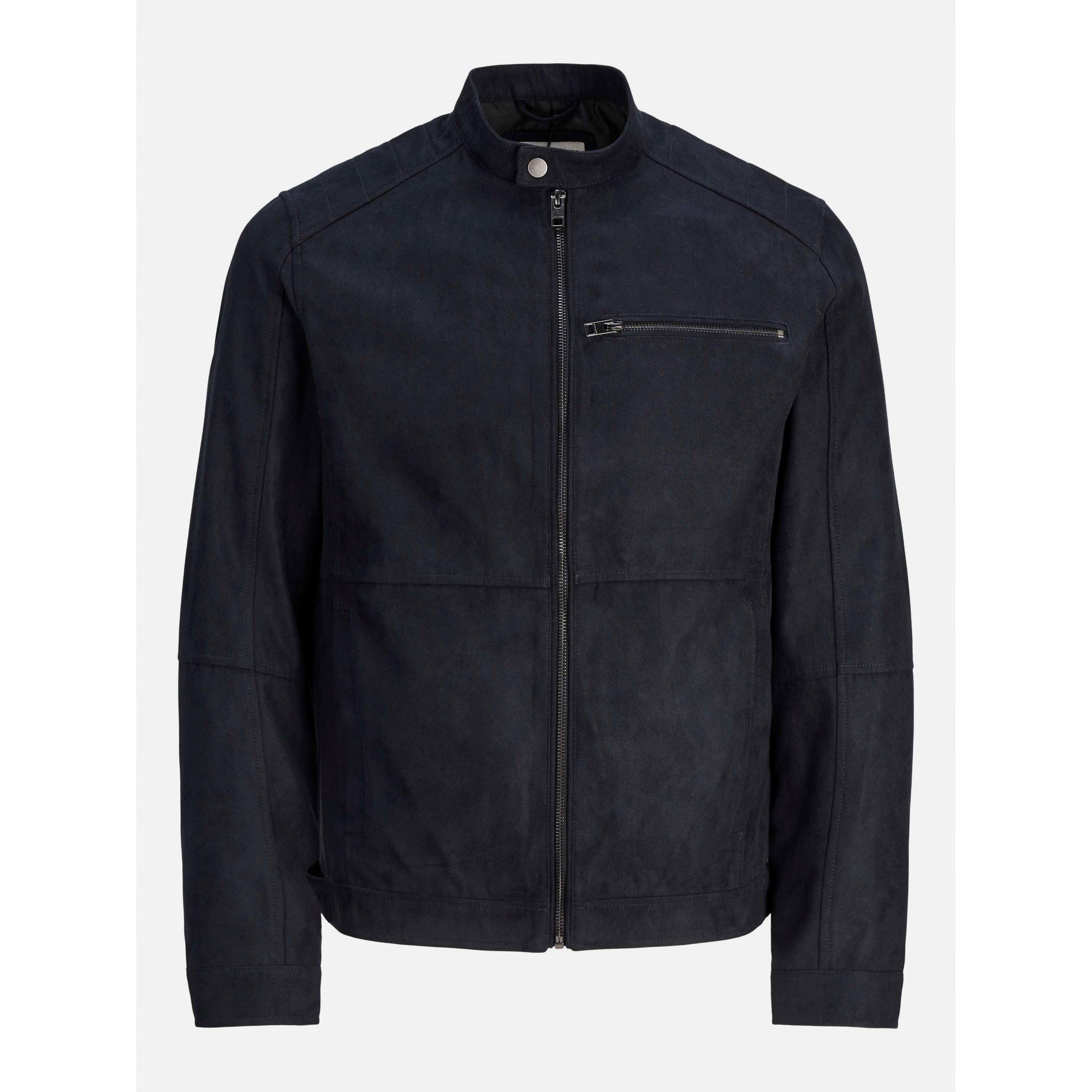 Jack And Jones Men's Dylan Biker Jacket - Jet Black - XL