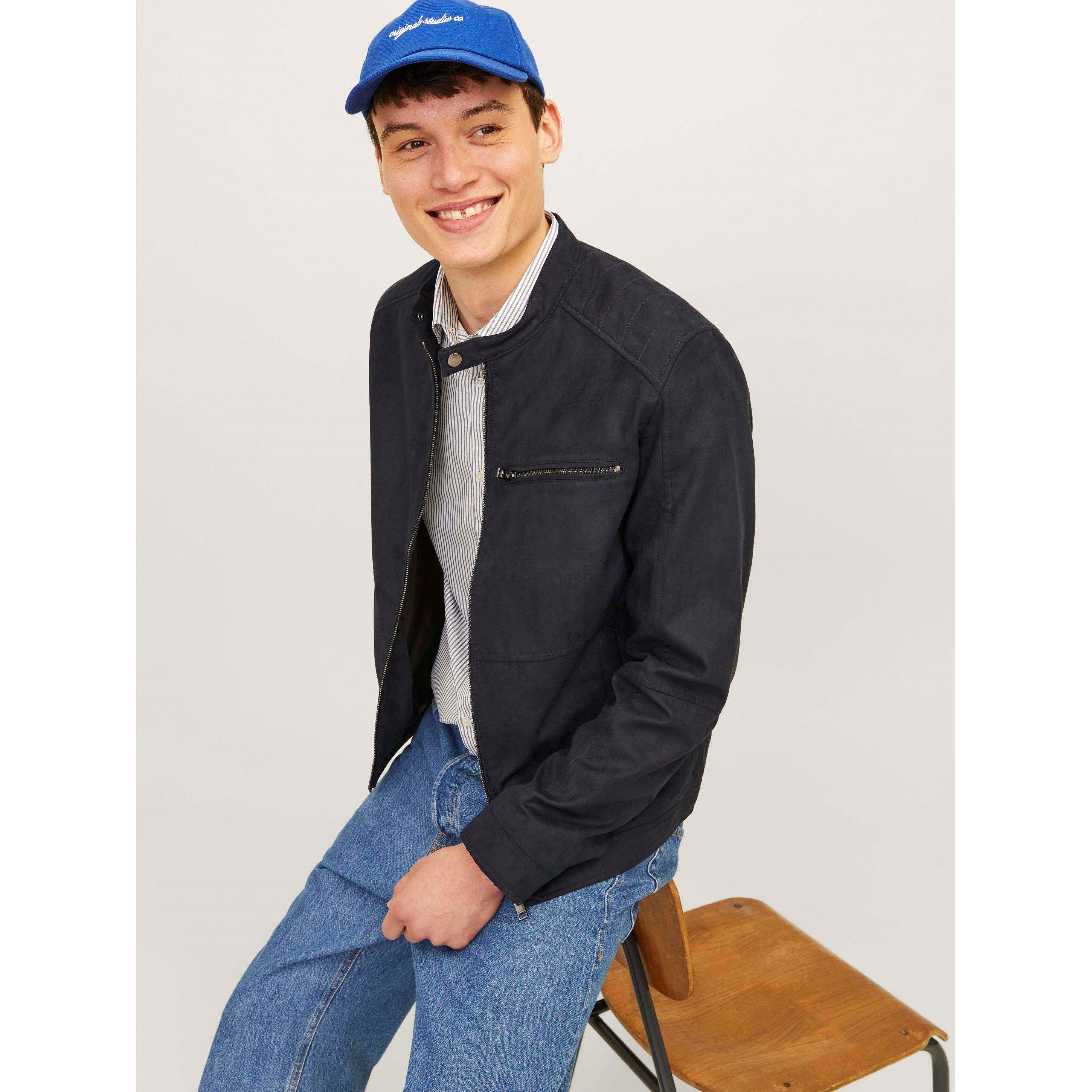 Tiefschwarz - Jack and Jones - Dylan Biker Jacket Mens - 6