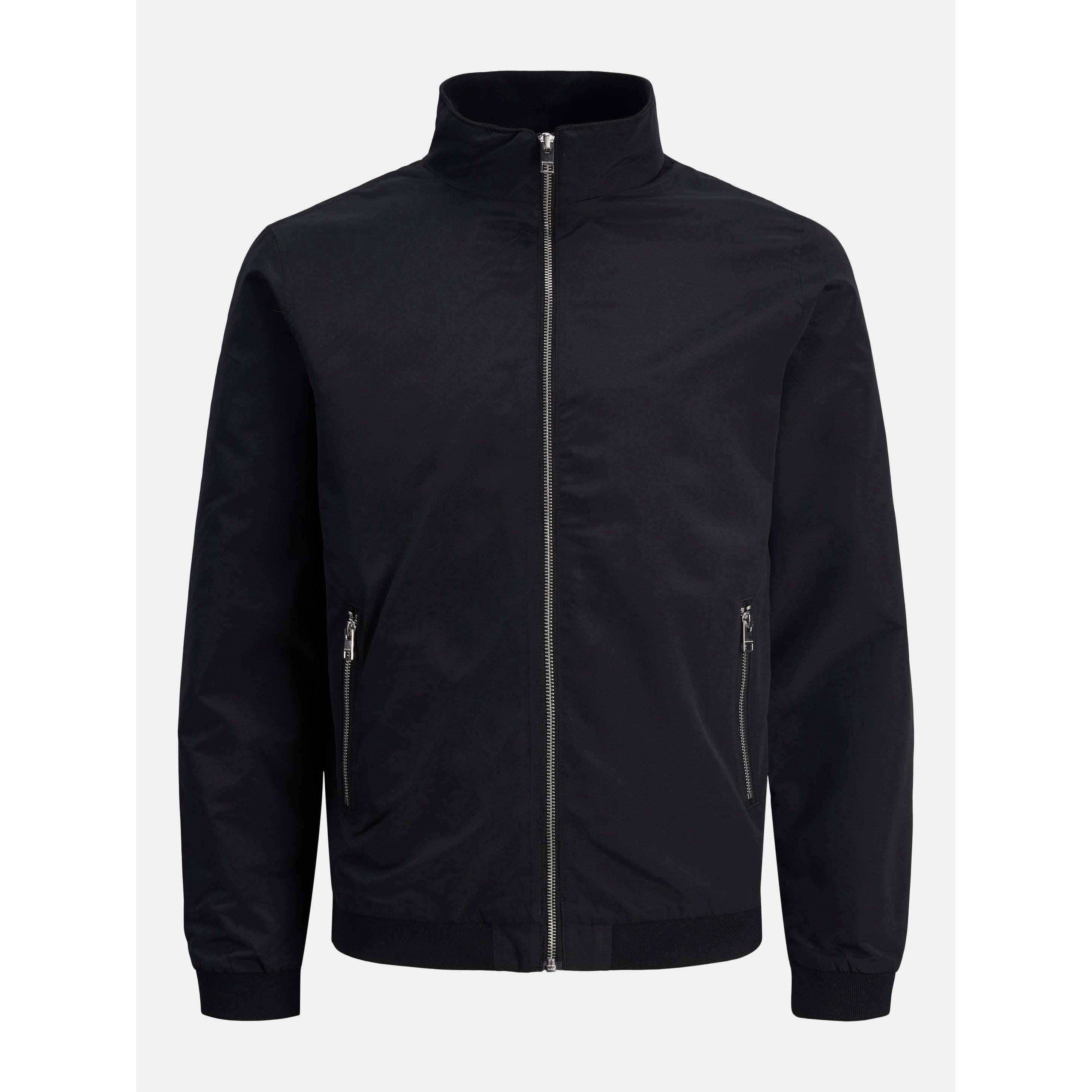 Black - Jack and Jones - Rush Harrington Bomber Jacket Mens - 1