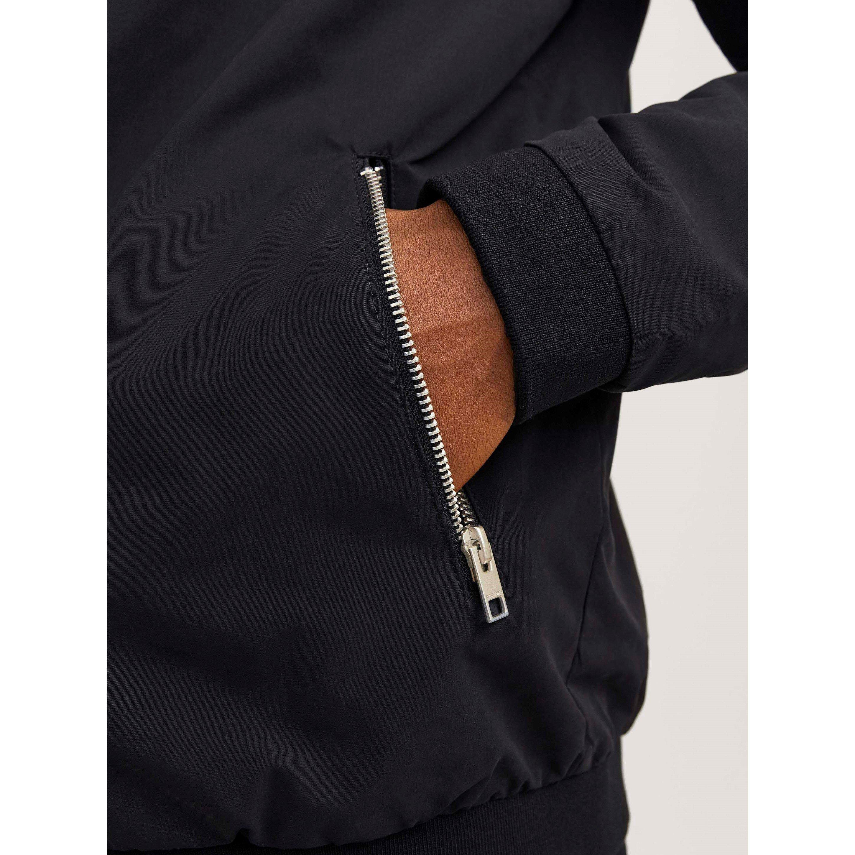 Black - Jack and Jones - Rush Harrington Bomber Jacket Mens - 4