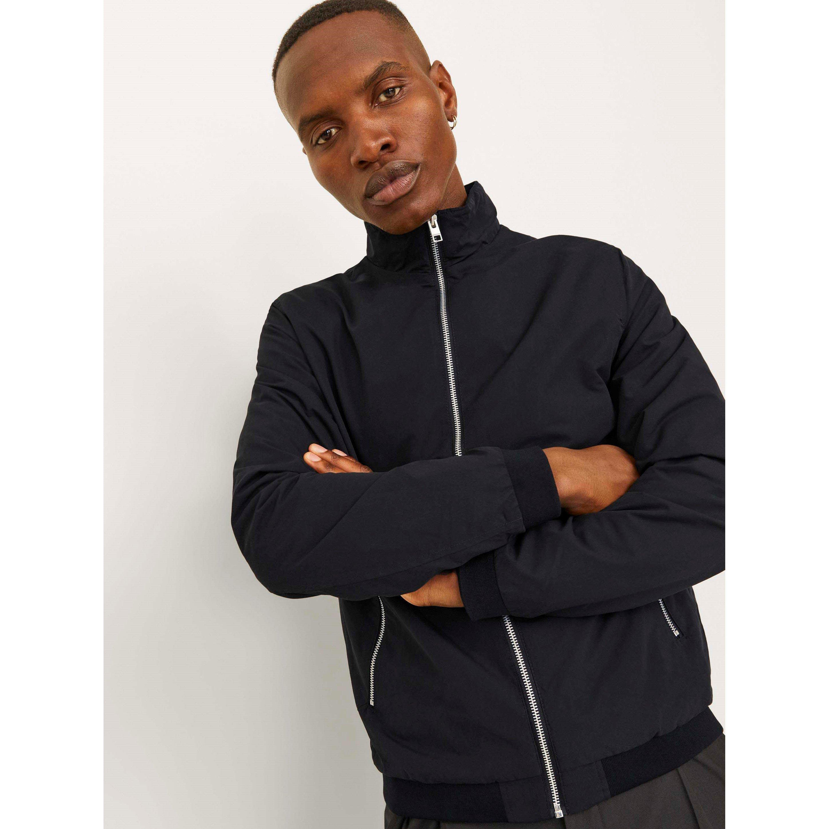 Black - Jack and Jones - Rush Harrington Bomber Jacket Mens - 6