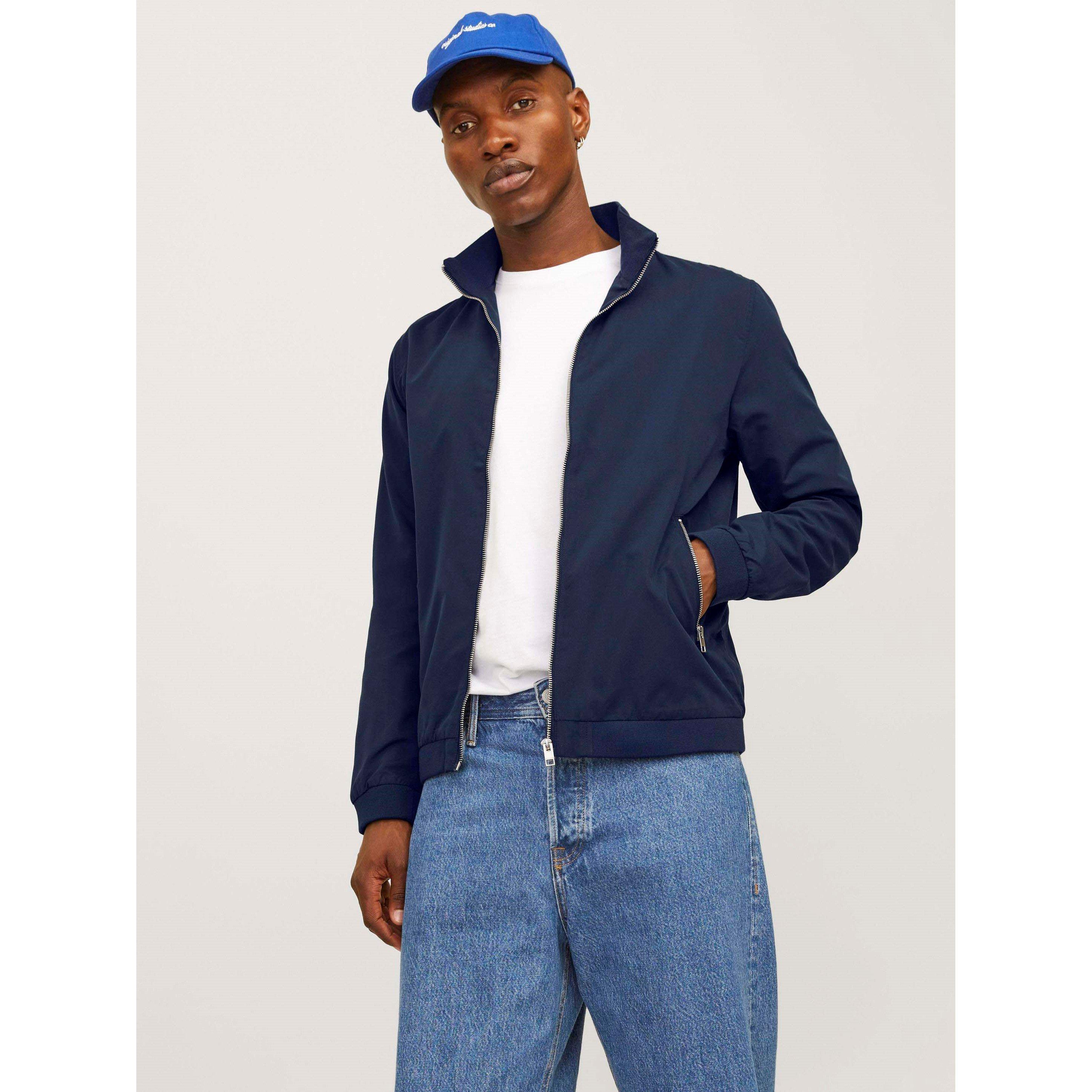 Navy Blazer - Jack and Jones - Rush Harrington Bomber Jacket Mens - 2