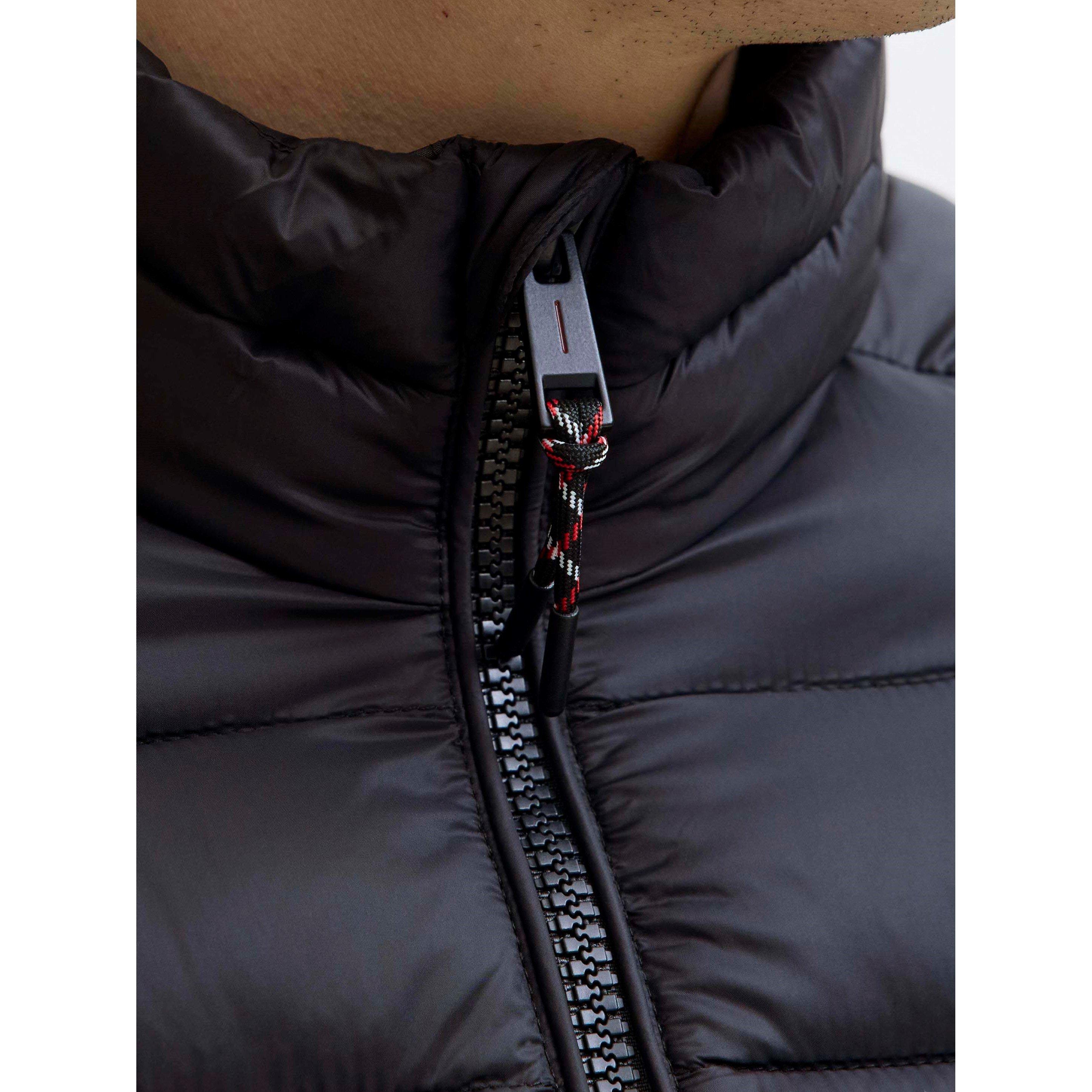 Schwarz - Jack and Jones - Bradley Stand Collar Puffer Mens - 5