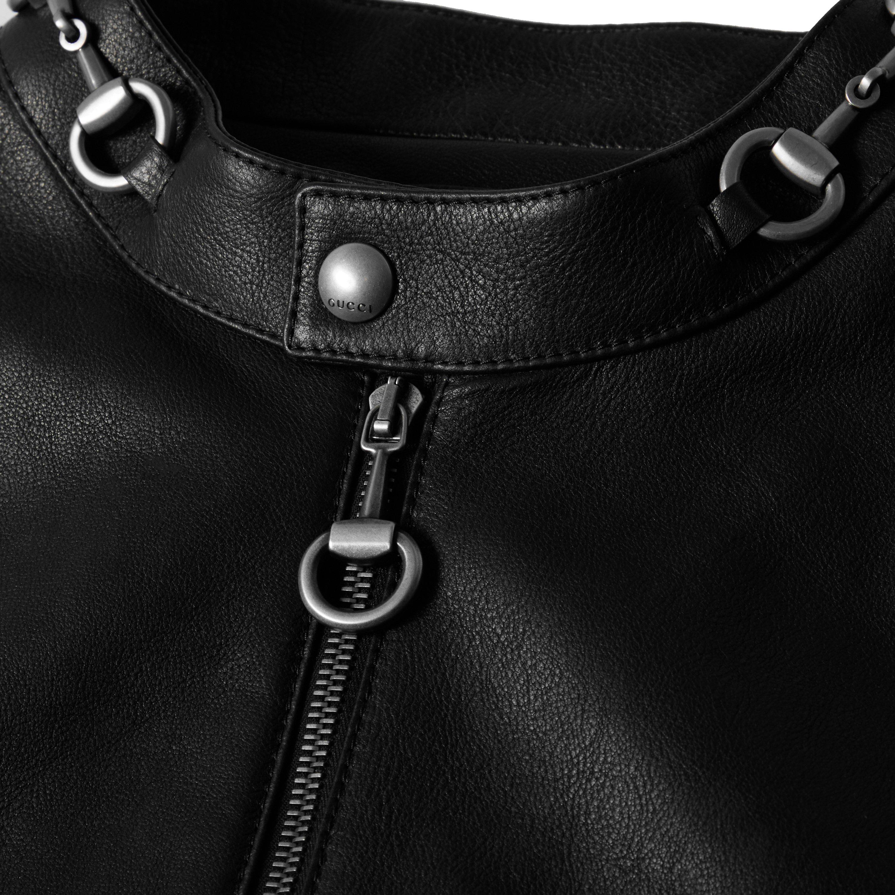 Black - Gucci - Men's Leather Jacket - 3