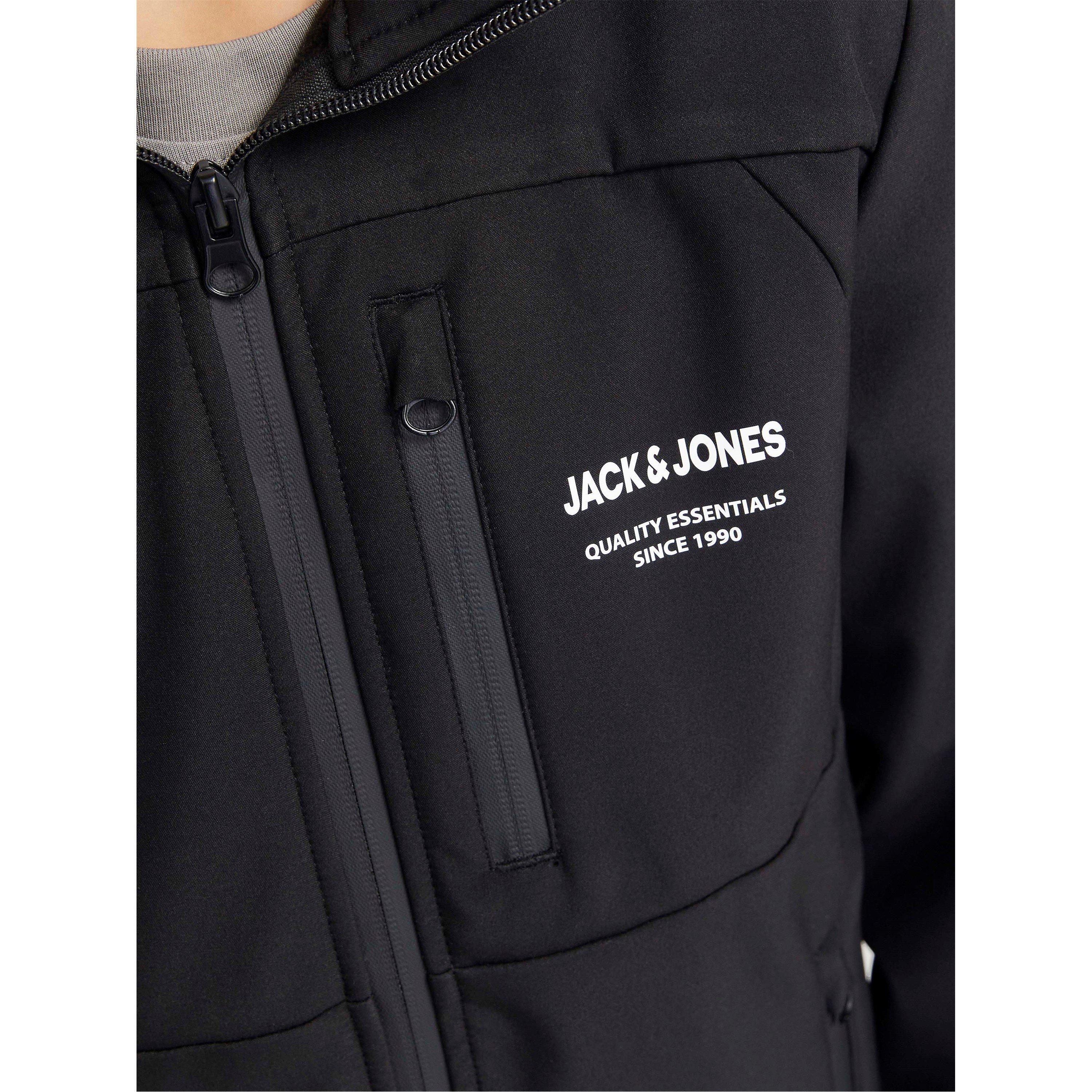 Schwarz - Jack and Jones - Theo Softshell Jacket Junior - 4