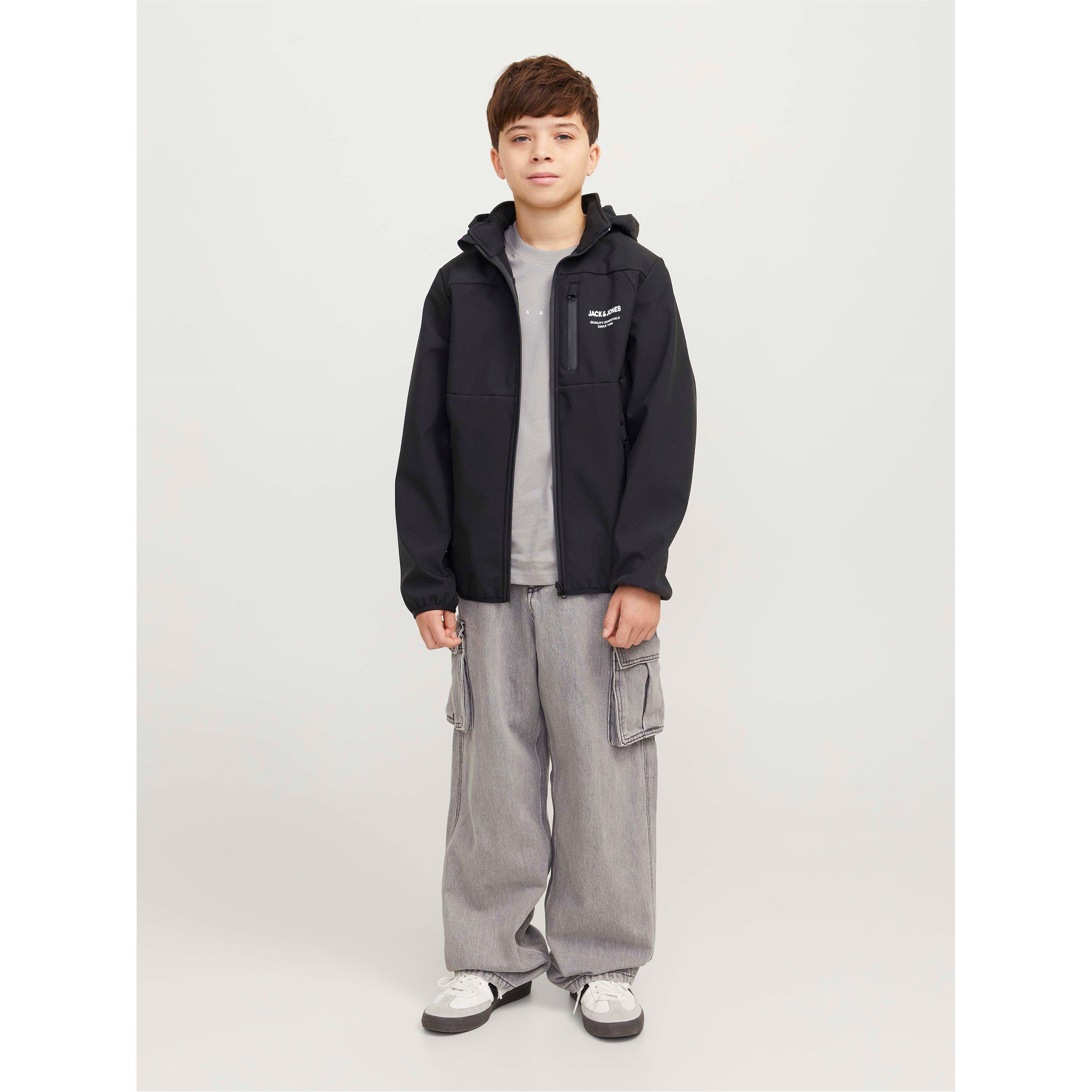 Schwarz - Jack and Jones - Theo Softshell Jacket Junior - 7