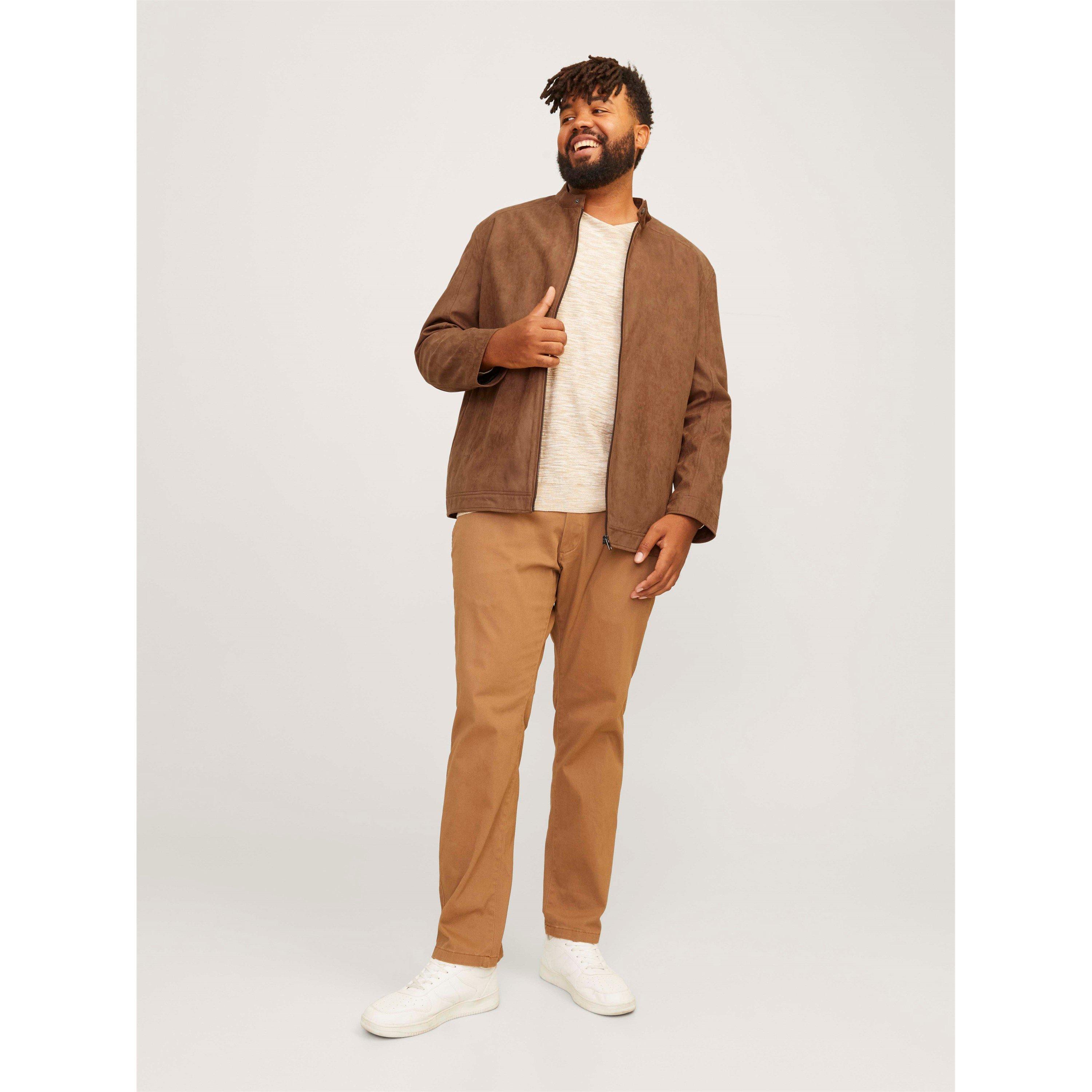 Cognac - Jack and Jones - Dylan Jacket Plus Size Mens - 7