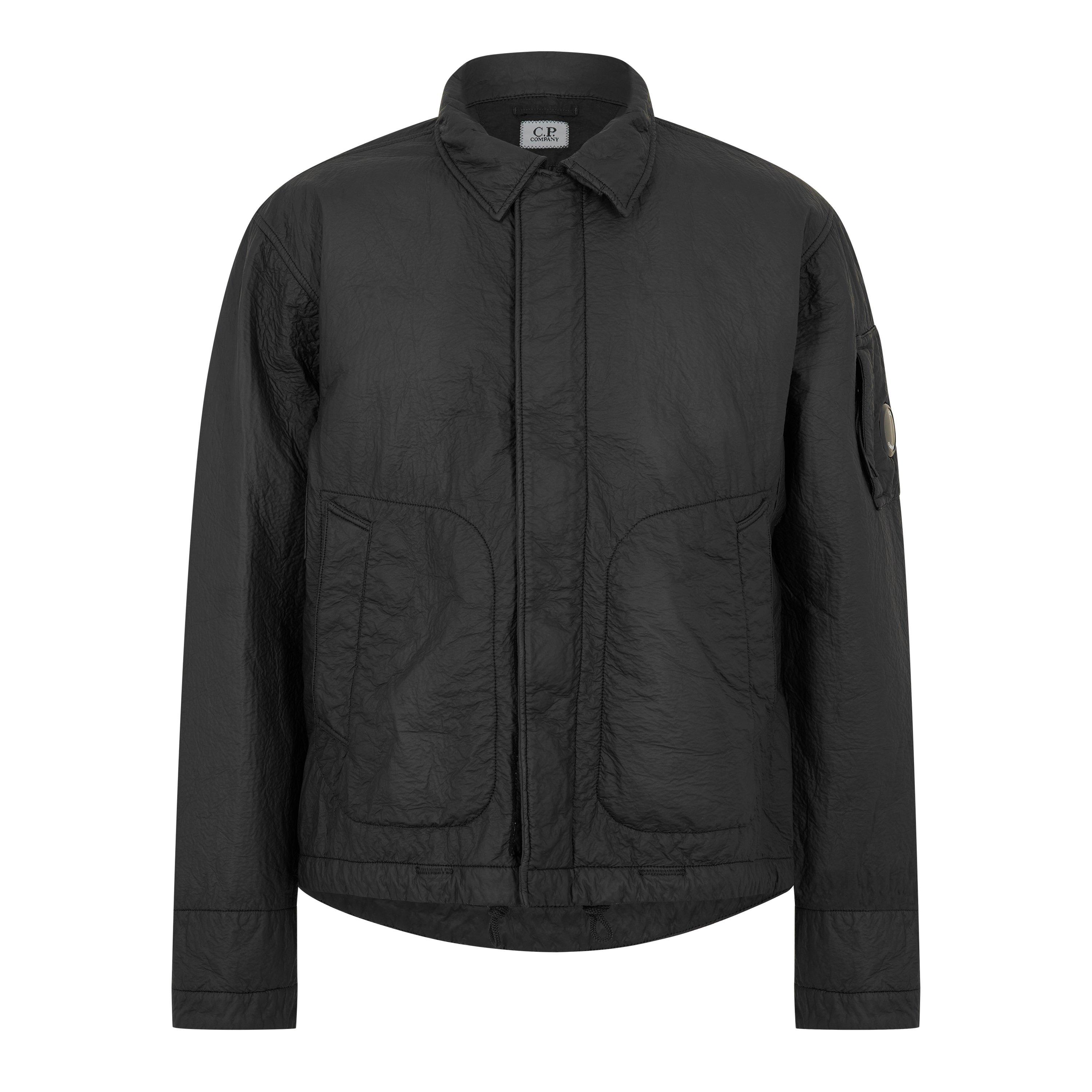 CP Company Mens Feltro Bi Film Jacket - Black 999 - Size XL (52)