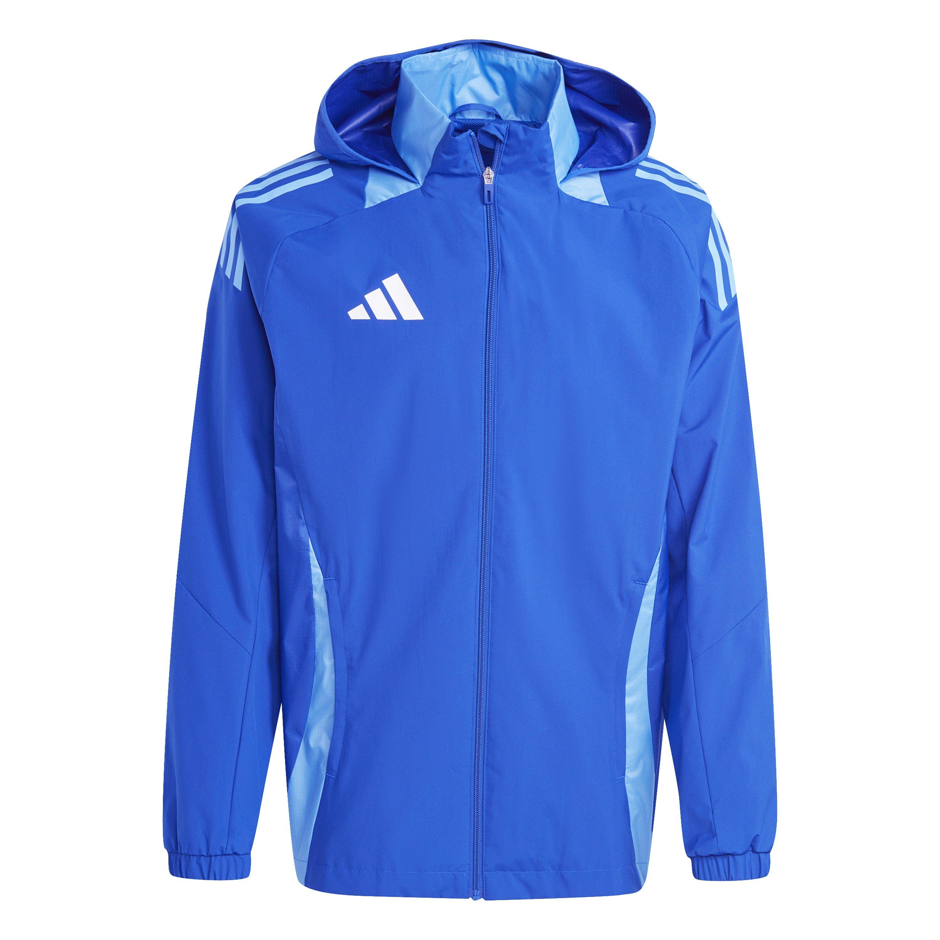 Adidas Men's Tiro24 Rain Anorak - Royal Blue - L