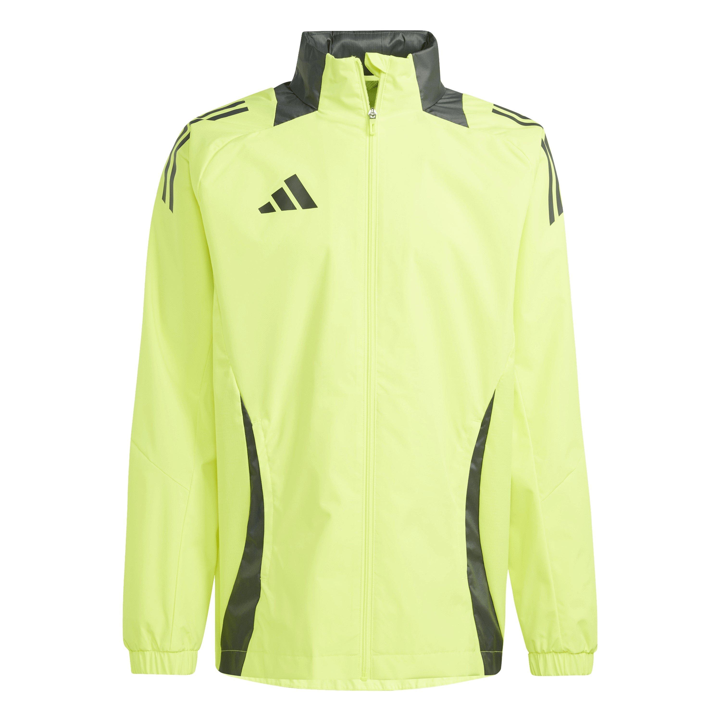 Adidas Men's Tiro24 Rain Anorak - Solar Yellow - M
