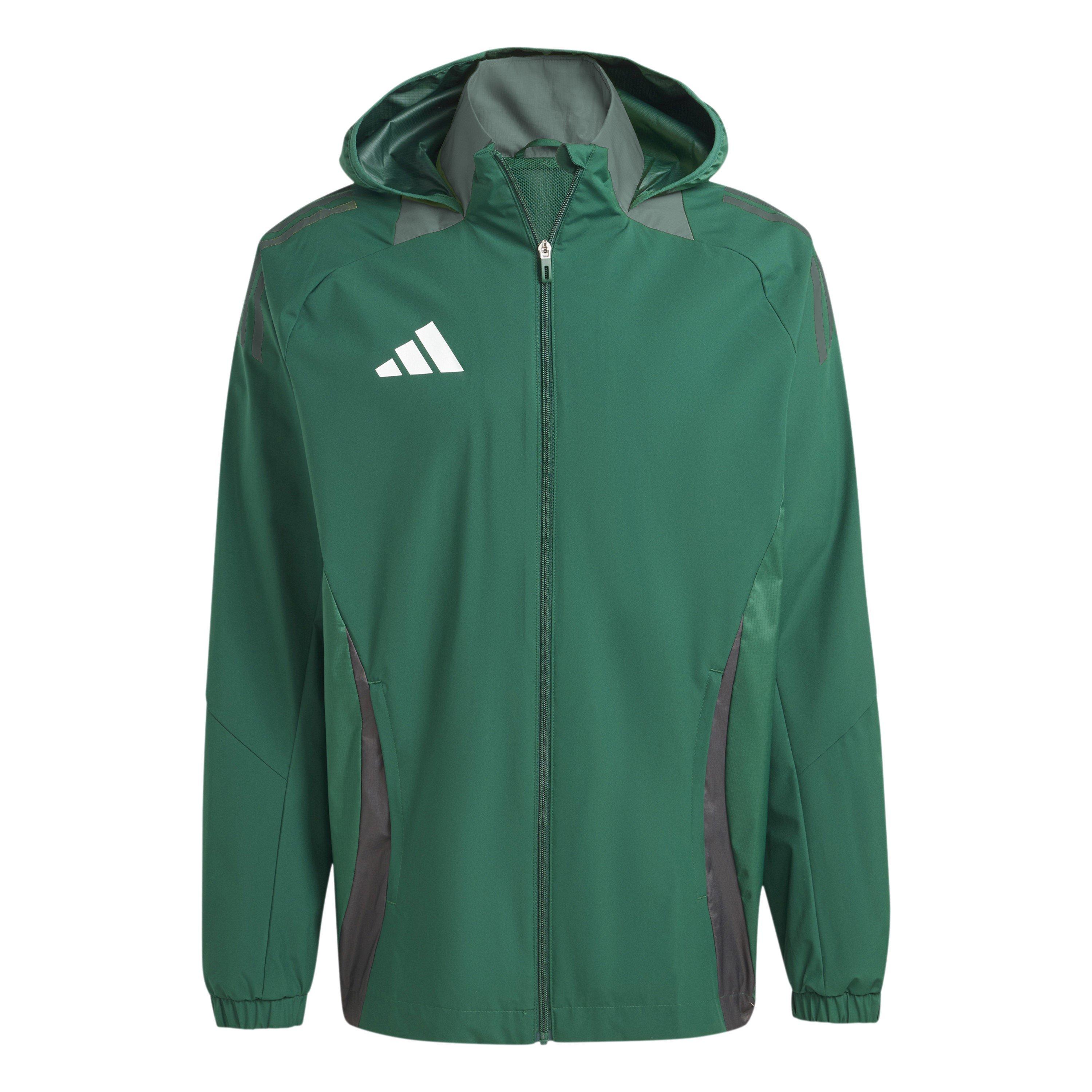 Adidas Men's Tiro24 Rain Anorak - Dark Green - 2XL