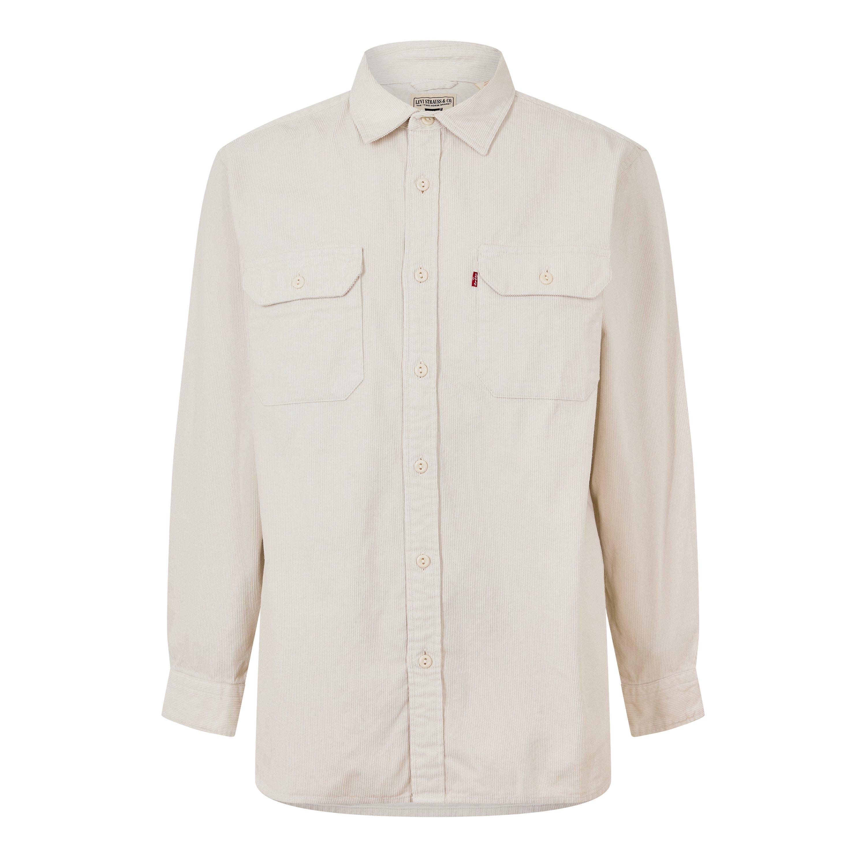 Levis Men's Jackson Worker Overshirt White Onyx - XS