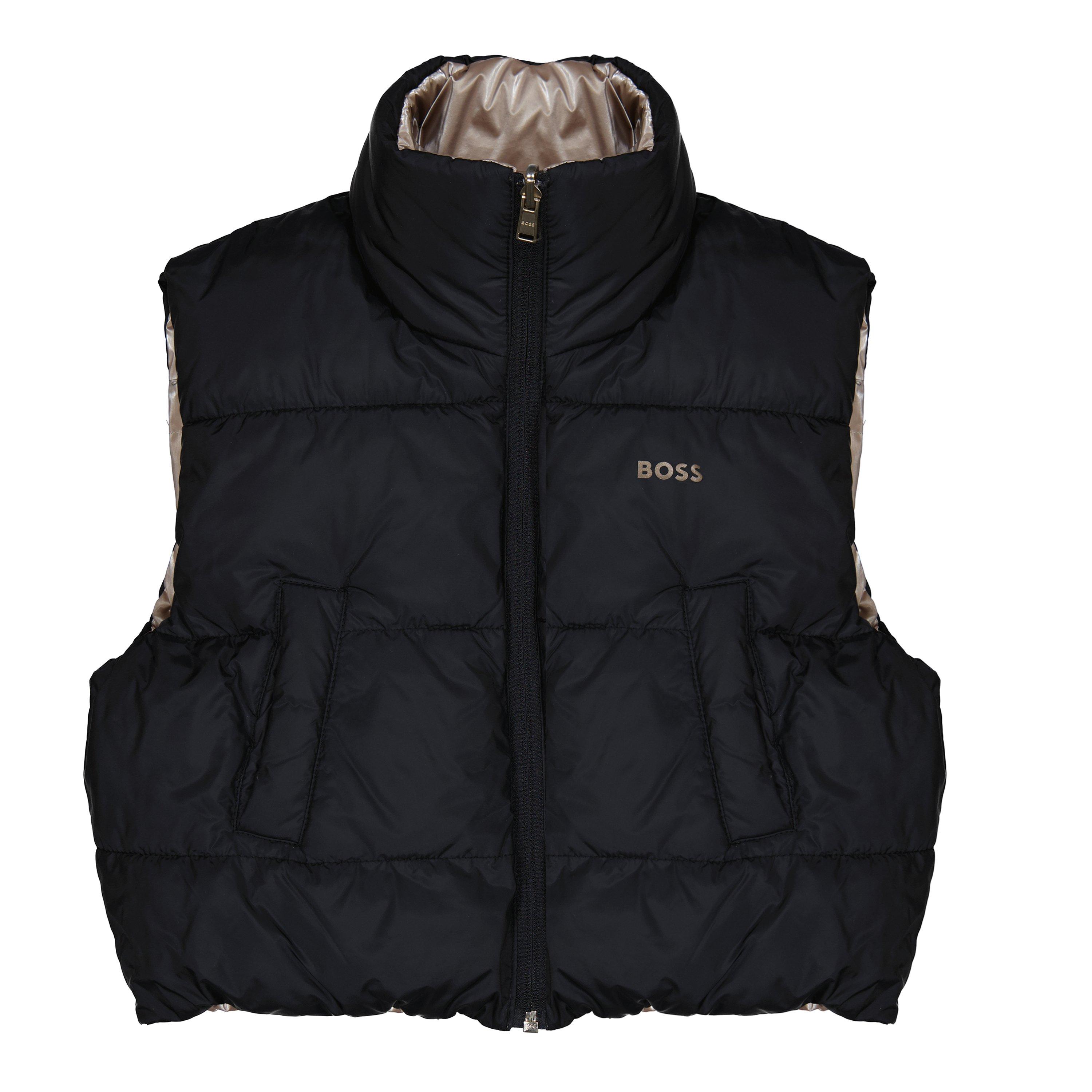 Black 09B - Boss - Kids Reversible Gilet Design - 1