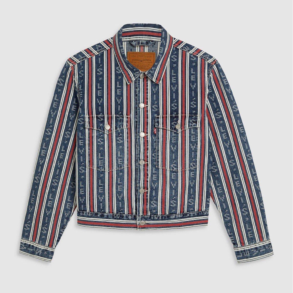 Levis Men's Ec Station Denim Jacket - Vintage Stripe - S