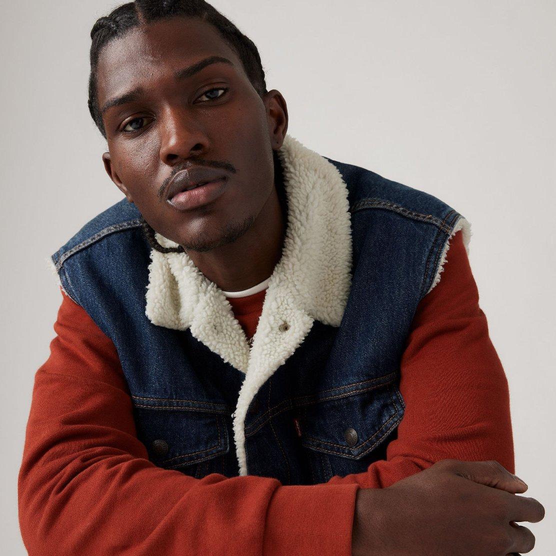 Oahe Tides Shrp - Levis - Levis Slvless Sherpa Sn99 - 4