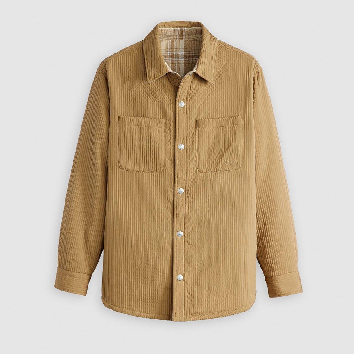 Ermine - Levis - Men's Bryant Padded Reversible Green Overshirt - 1