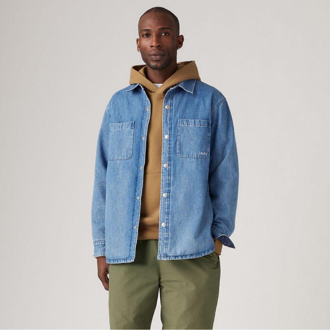 Greenpoint - Levis - Men's Bryant Padded Reversible Green Overshirt - 2