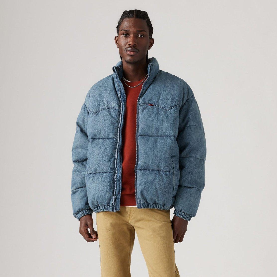 Sidetracked - Levis - Men's Super Puffer Denim Jacket - 2