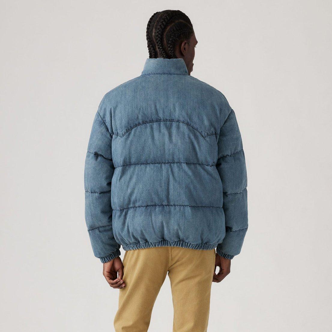 Sidetracked - Levis - Men's Super Puffer Denim Jacket - 3
