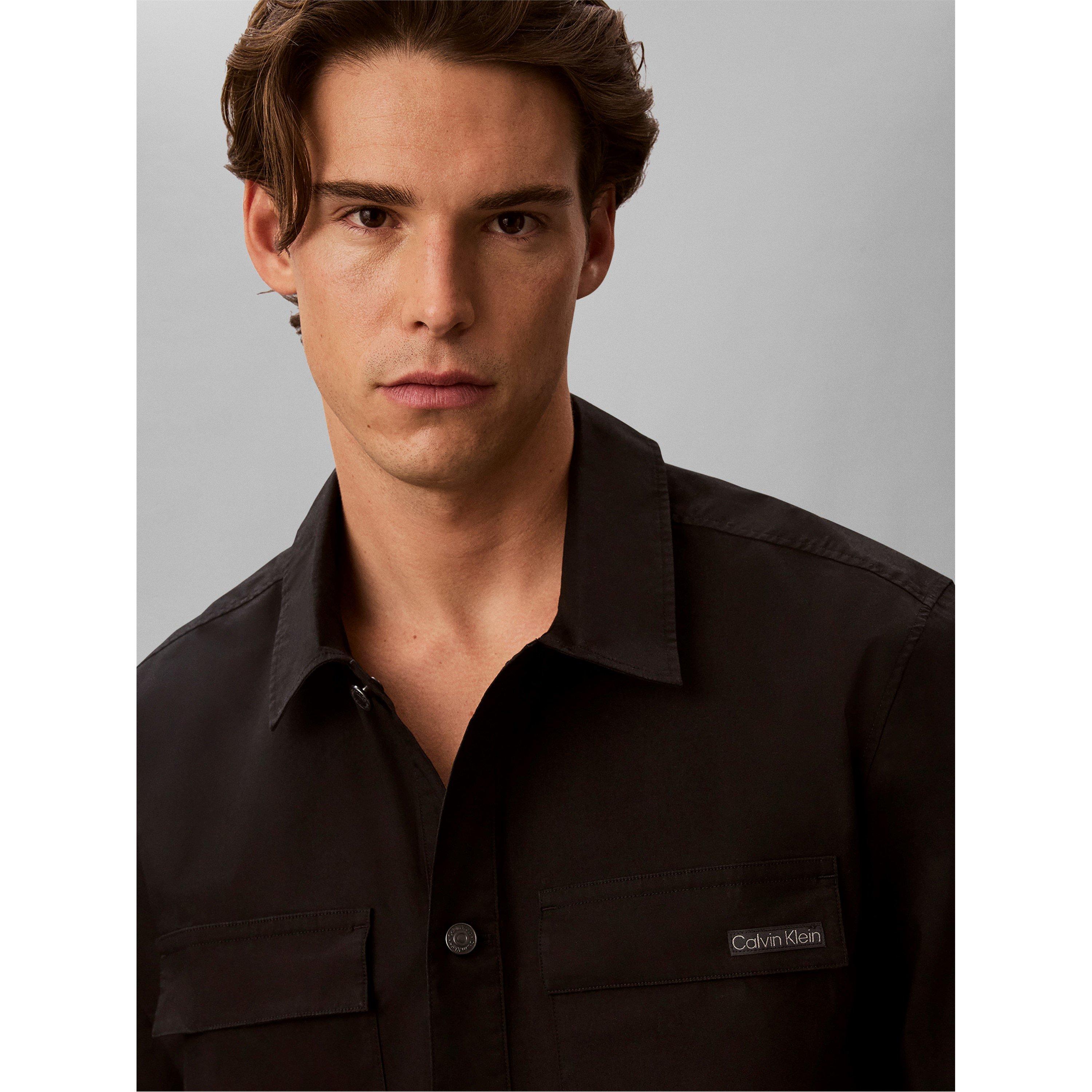 Black - Calvin Klein Jeans - Men's Overshirt - 4