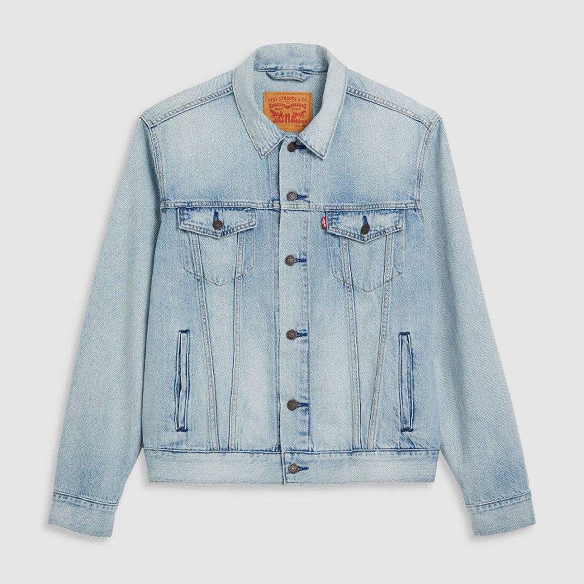 Levis Men's Truckr Denim Jacket - Build A House - XL