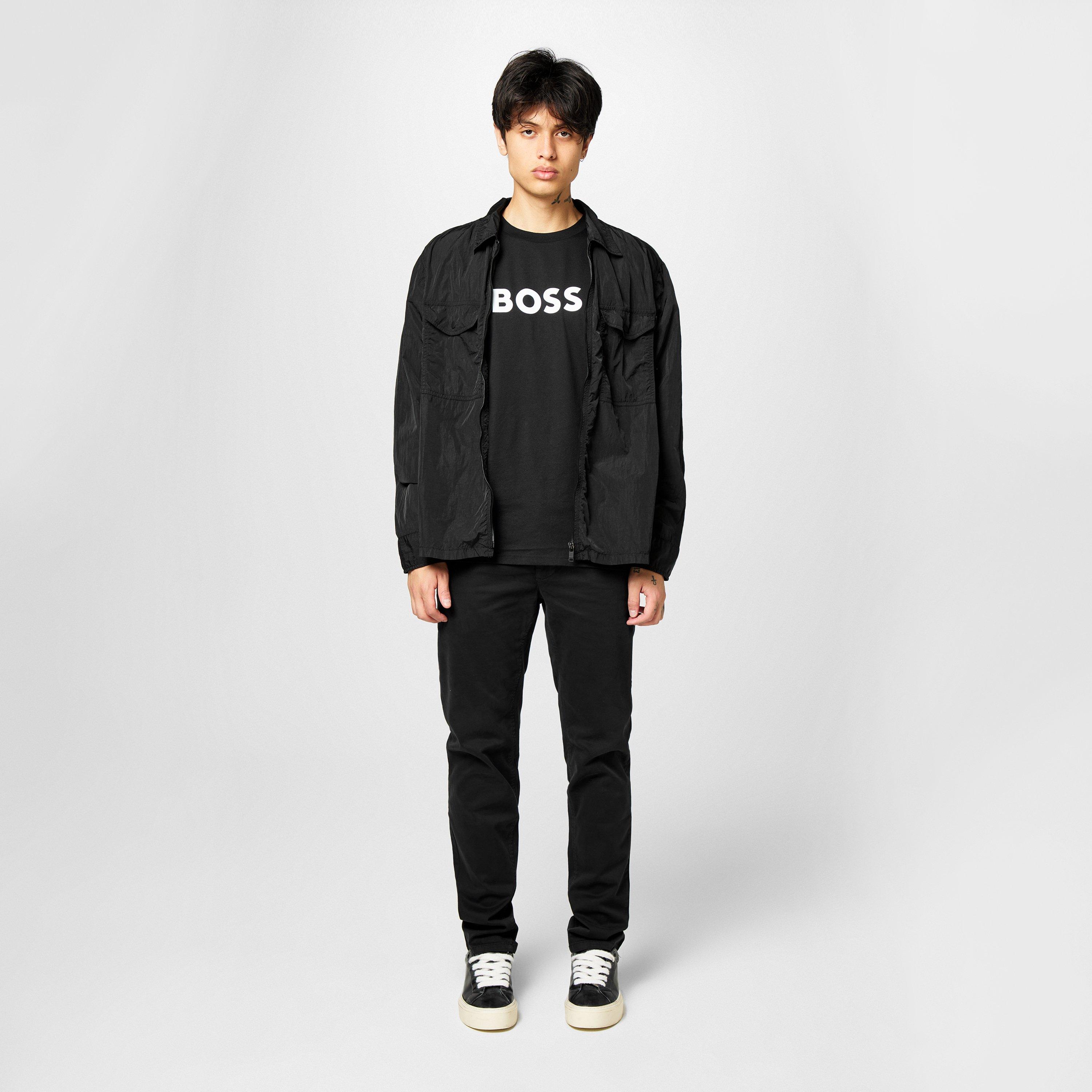 Black 001 - Boss - Men's Zip Urban Edge Style Shacket - 6