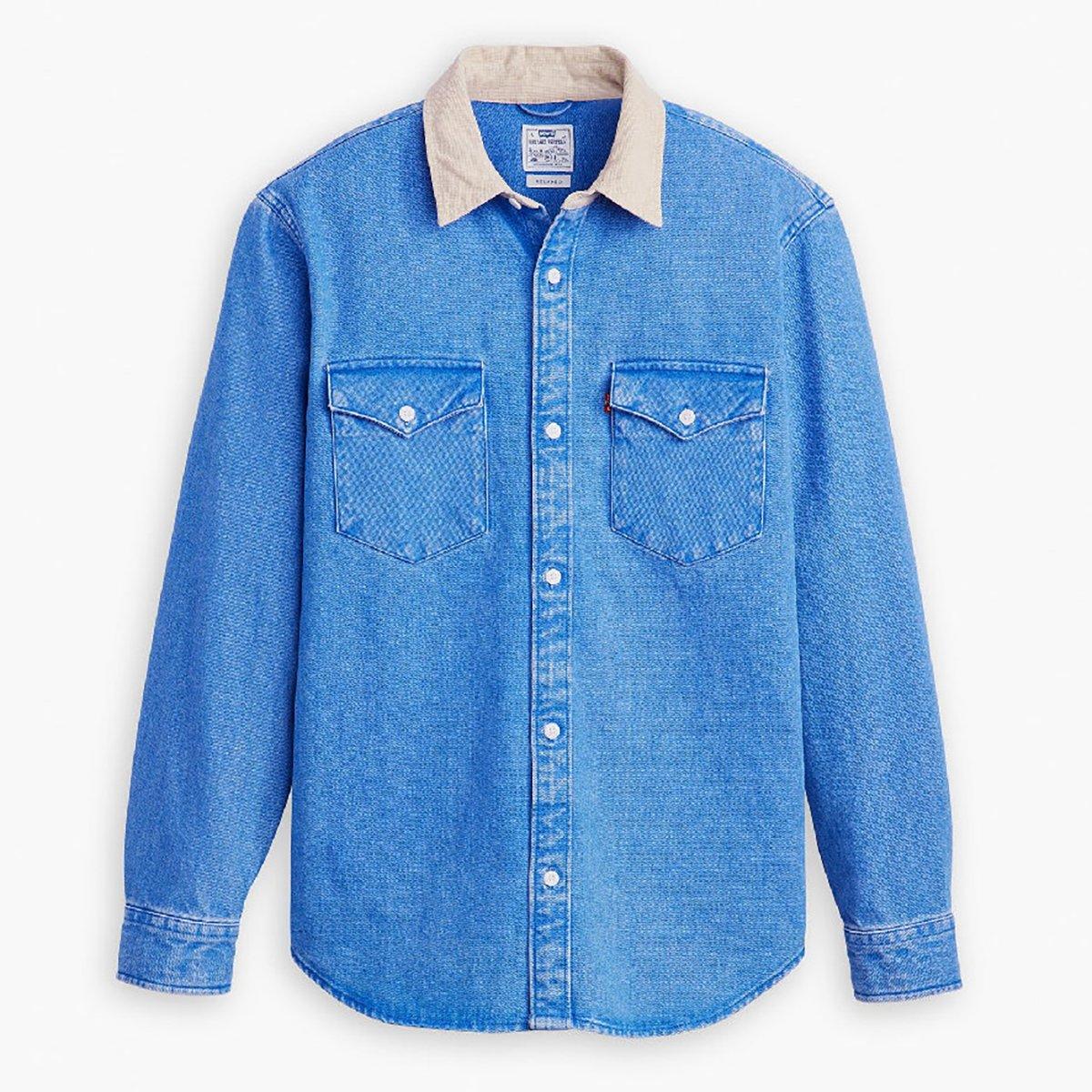 Levis Men's Relaxed Western Overshirt - Wade Vintage - S