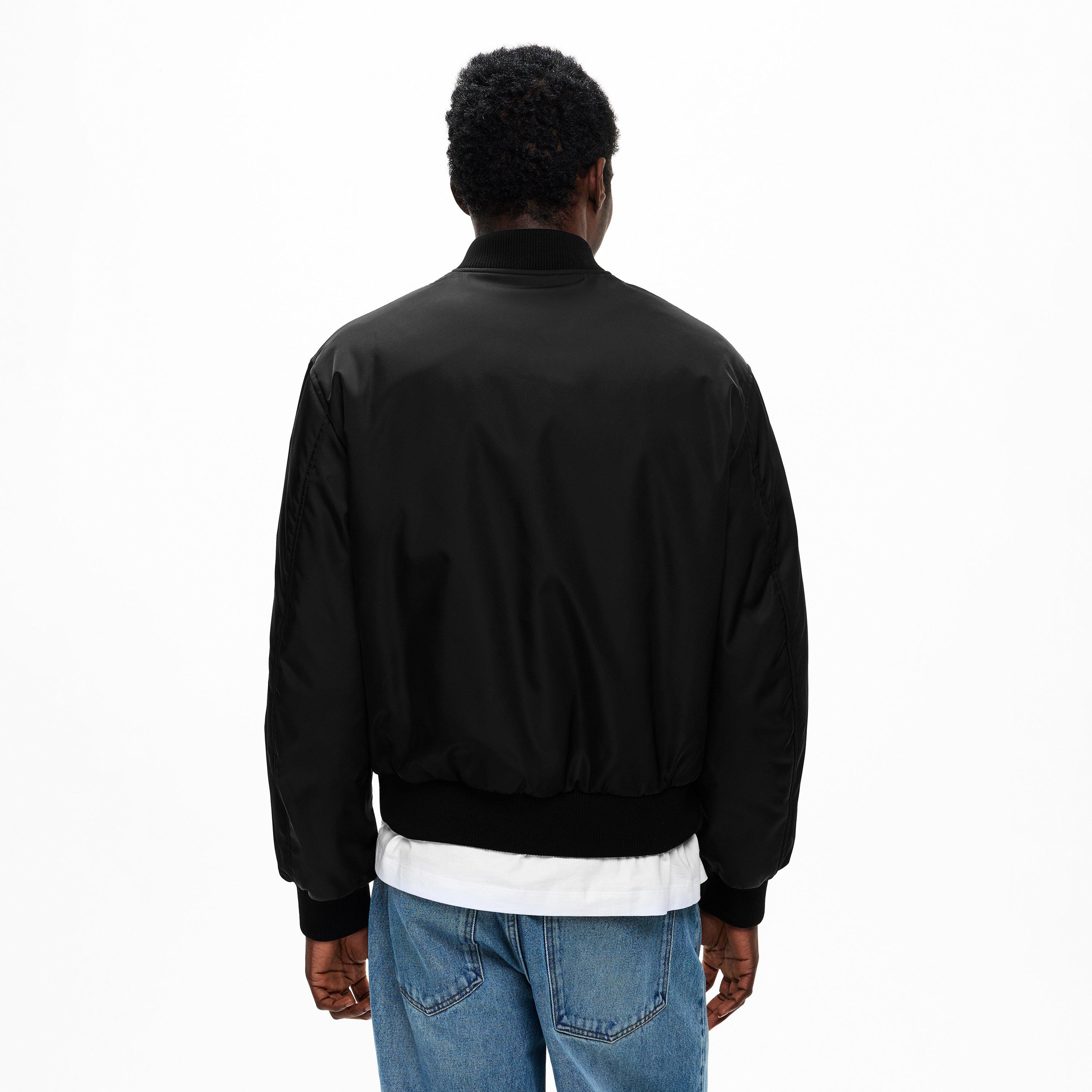 Black/Petrol - Versace - Men's Reversible Bomber Jacket - 4