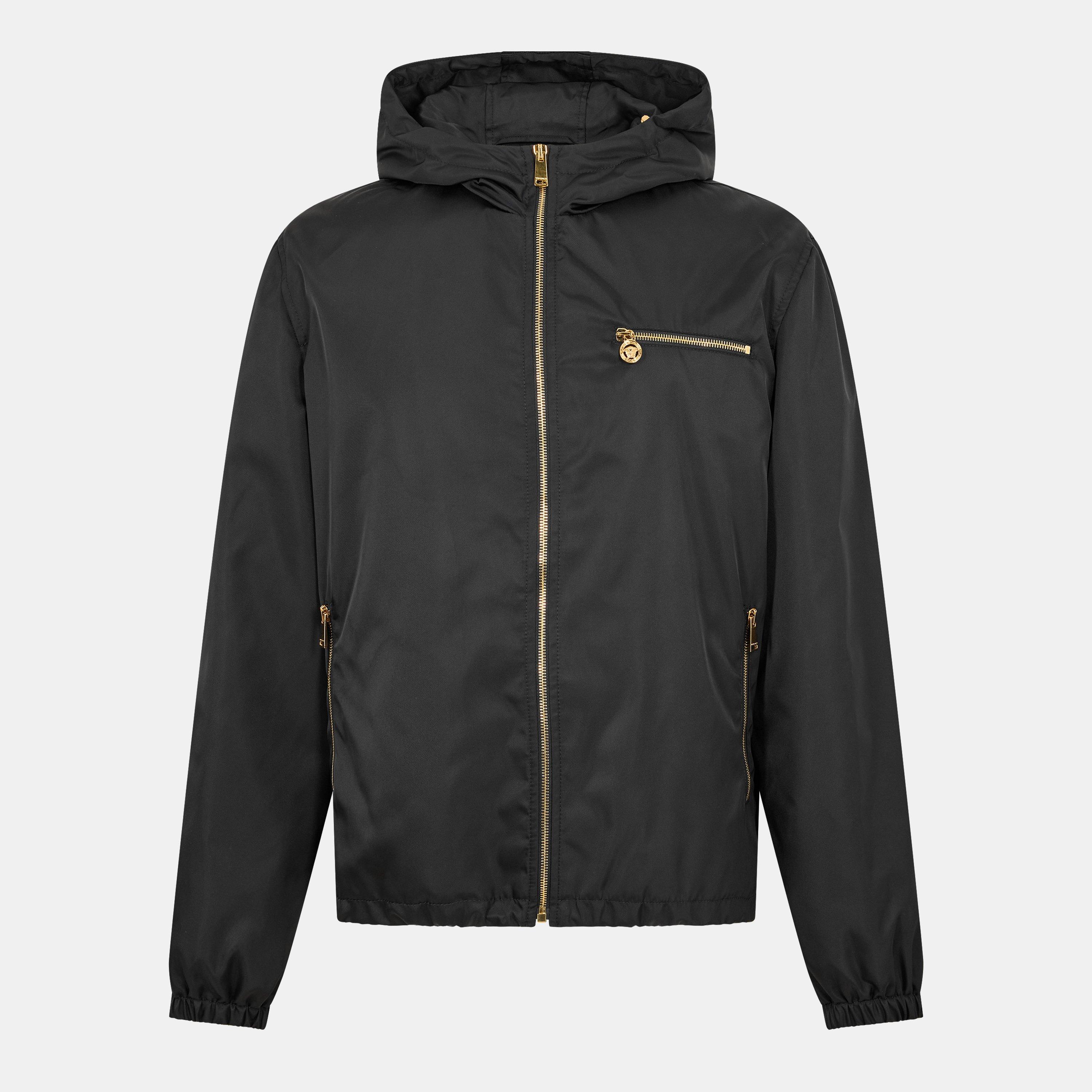 Black - Versace - Men's TechTw Windbreaker - 1