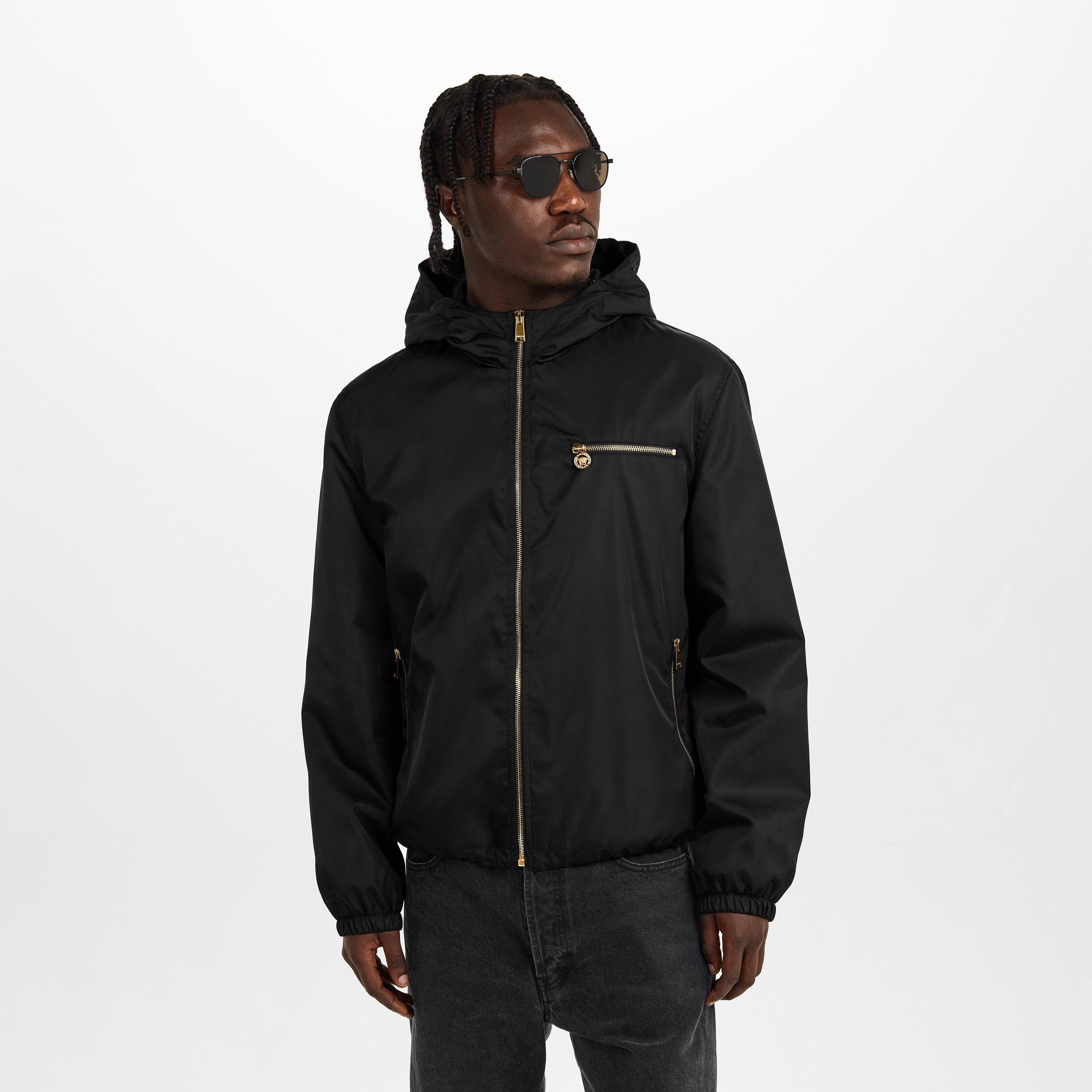 Black - Versace - Men's TechTw Windbreaker - 3