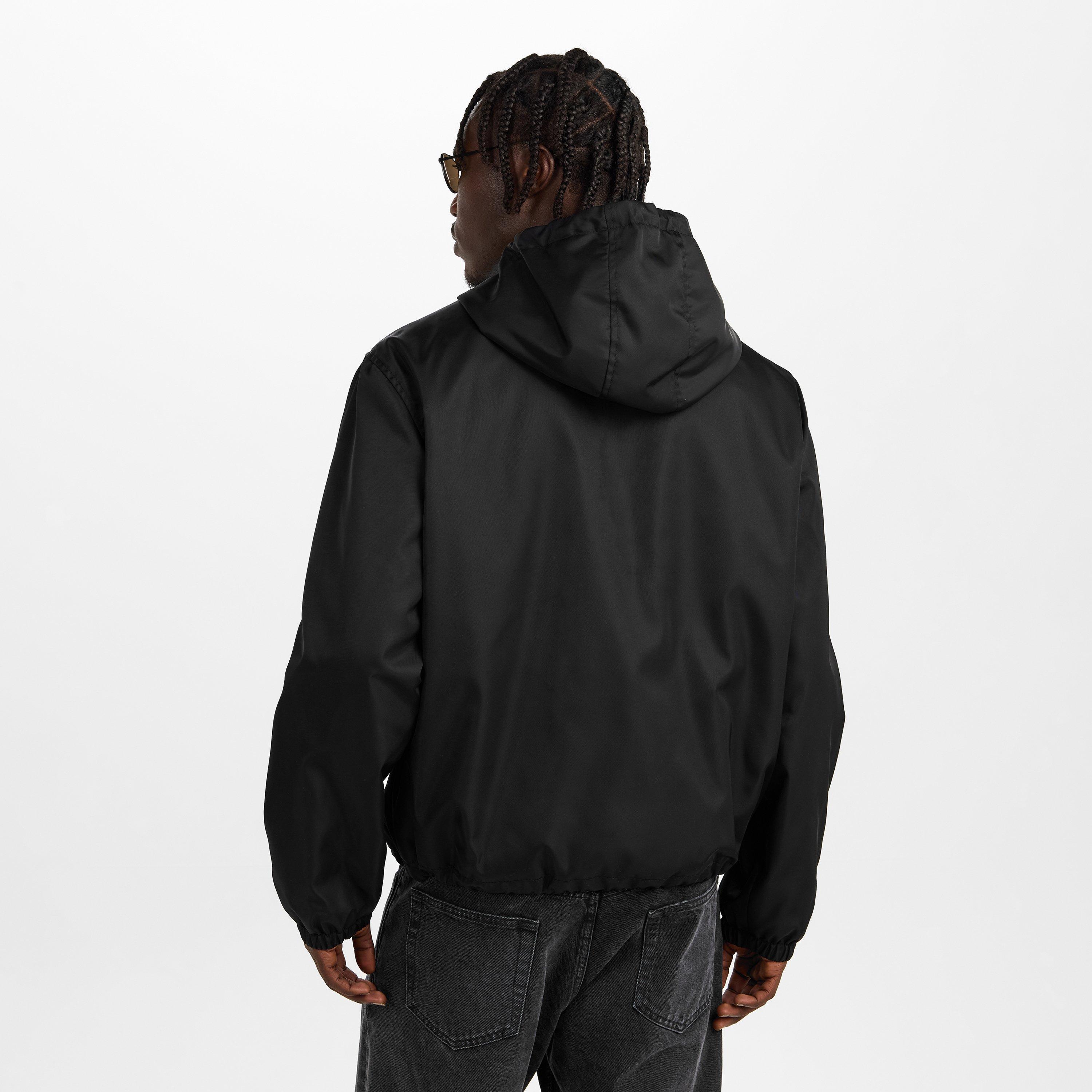 Black - Versace - Men's TechTw Windbreaker - 4