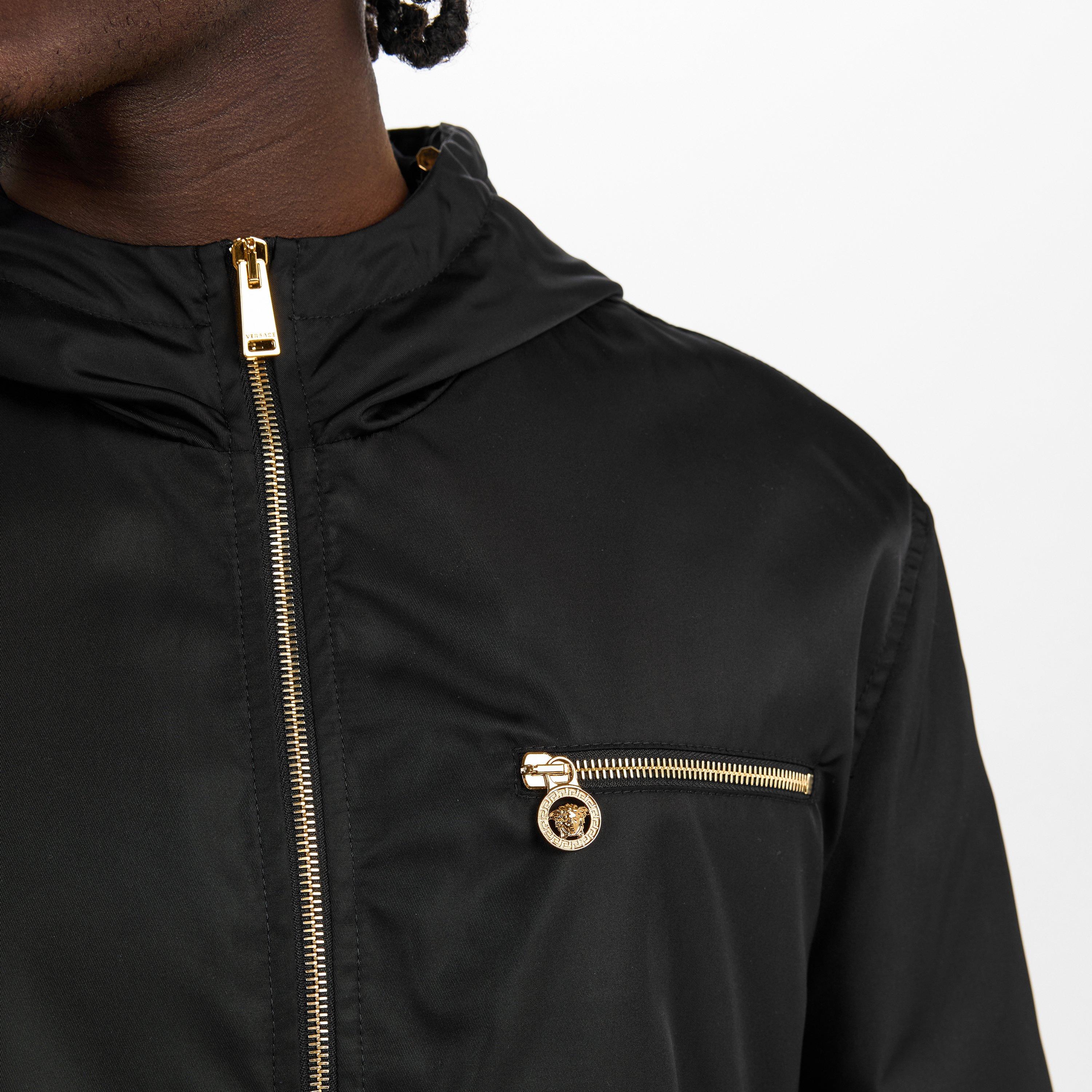 Black - Versace - Men's TechTw Windbreaker - 5
