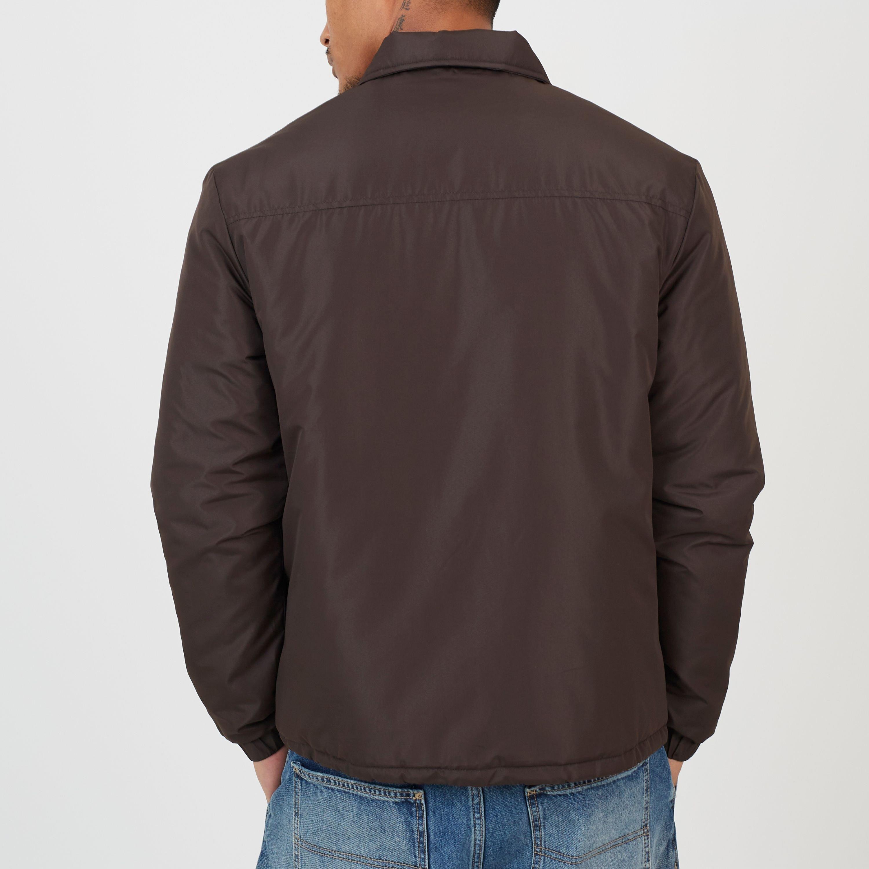 Brown - Brave Soul - Coach Jacket Sn62 - 2