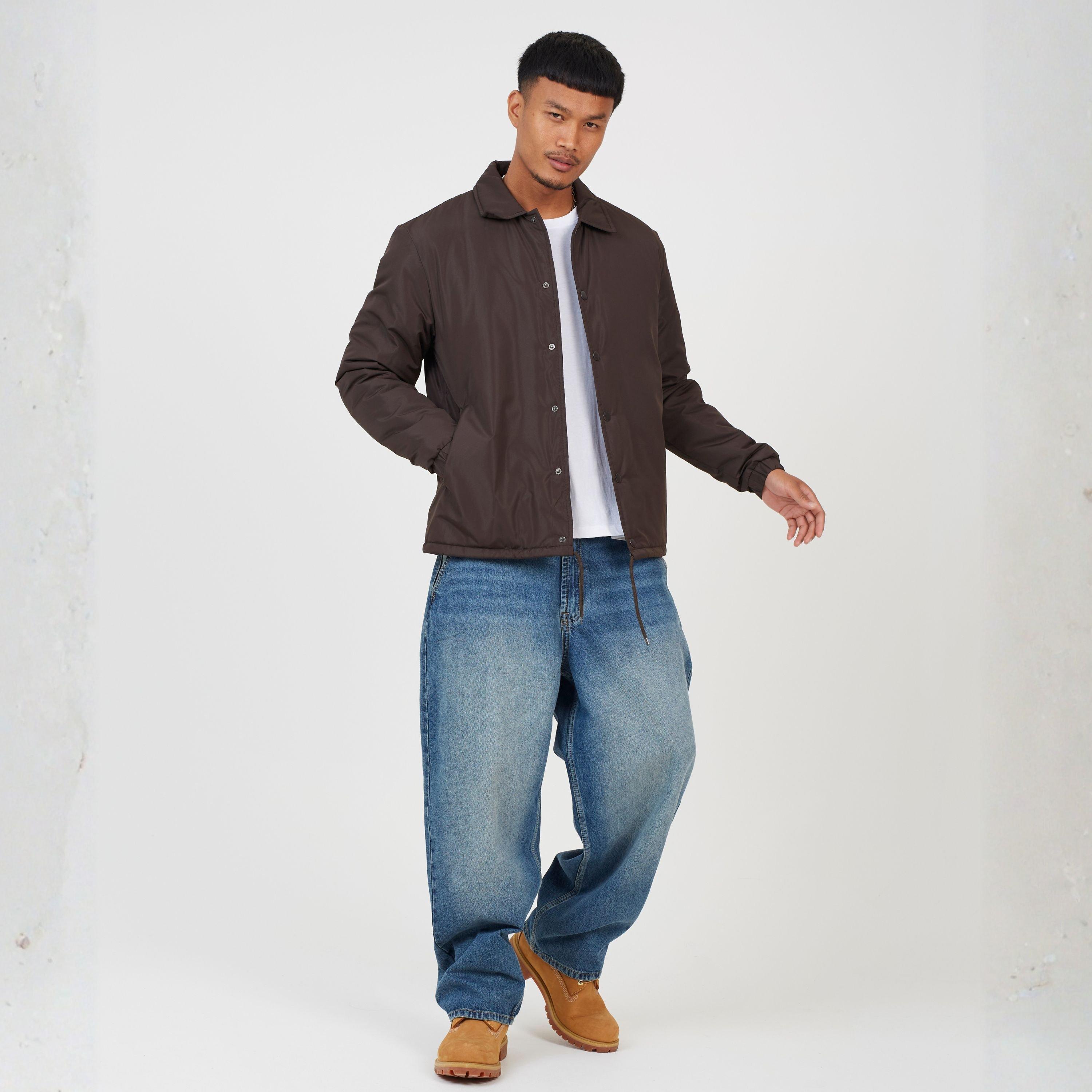 Brown - Brave Soul - Coach Jacket Sn62 - 4