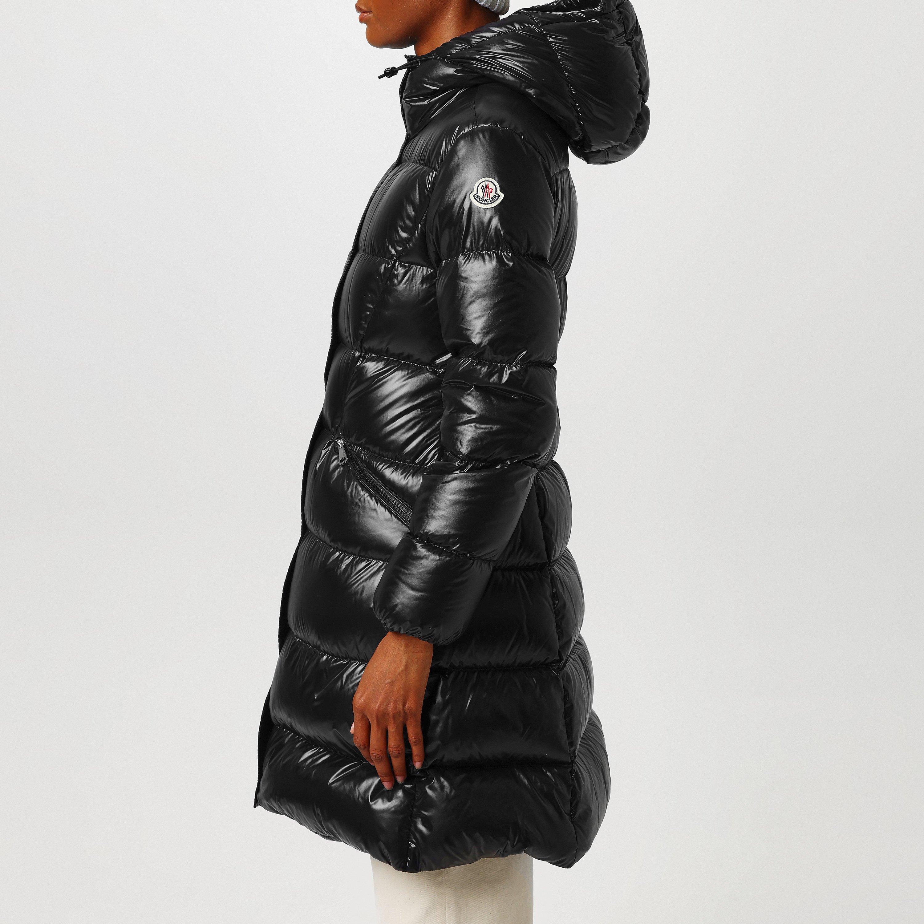 Black 999 - Moncler - Women's Bellevue Water Resistant Down Short Puffer Jacket - 2